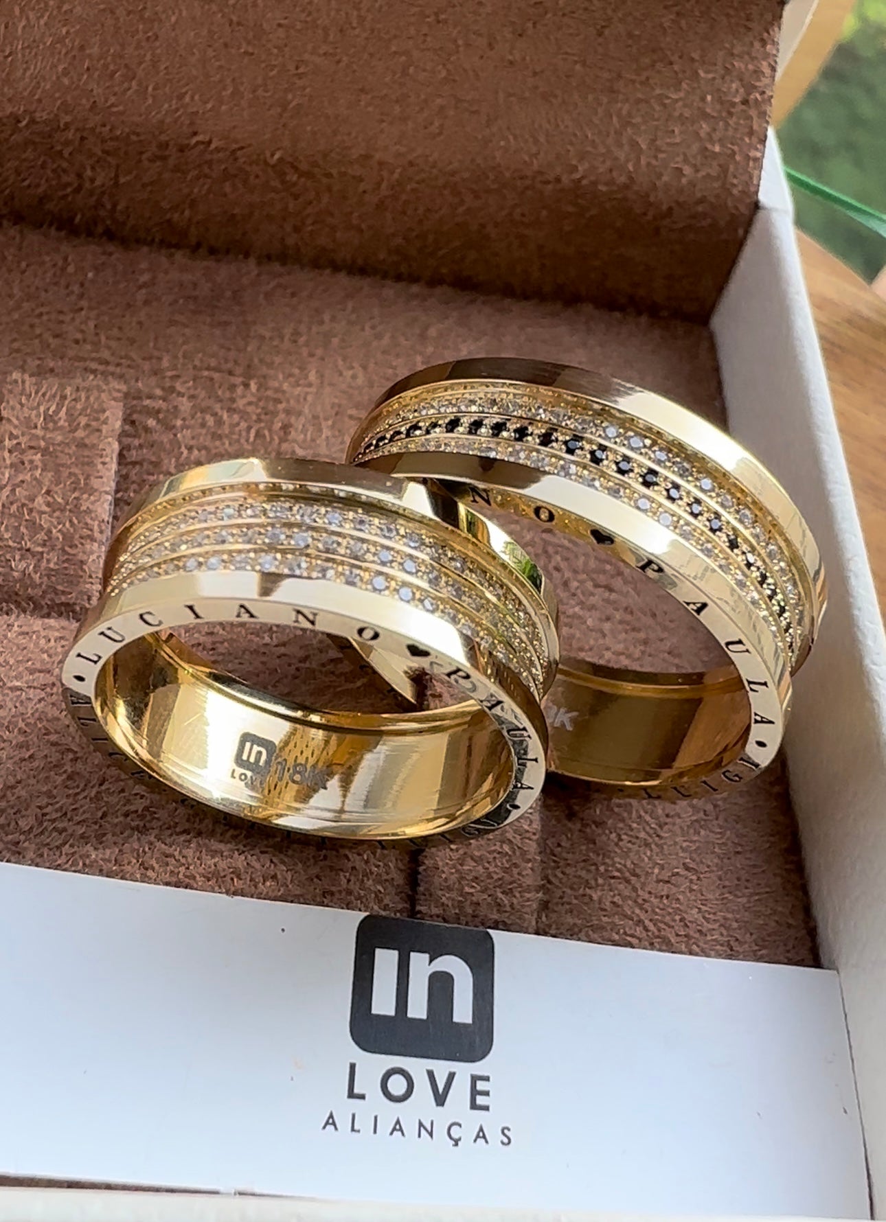 Alianças de Casamento em Ouro 18k - Modelo Declarações | 7mm | 12x R$999