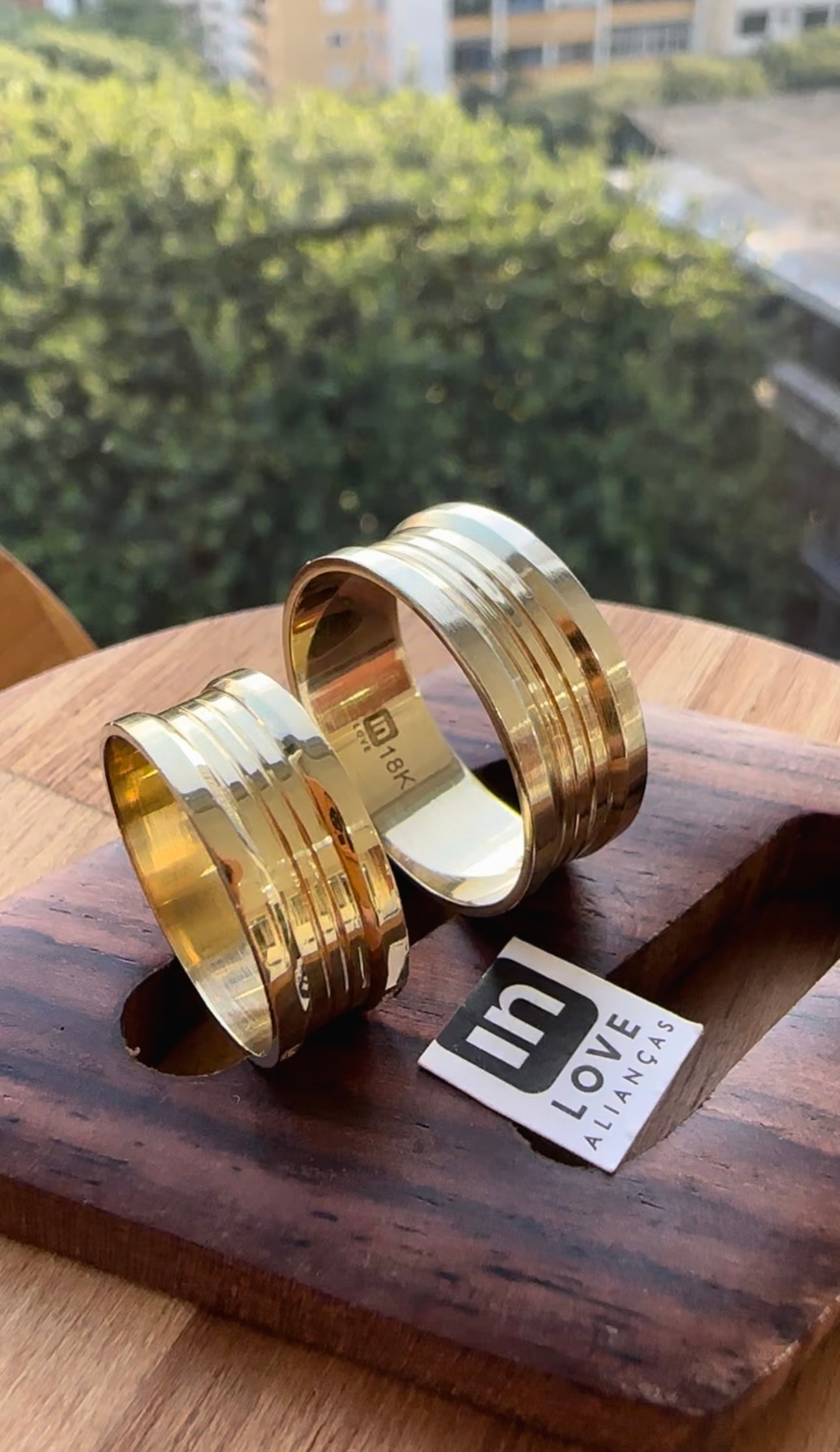 Alianças de Casamento em Ouro 18k - Modelo Favorite | 7mm | 12x R$499.16