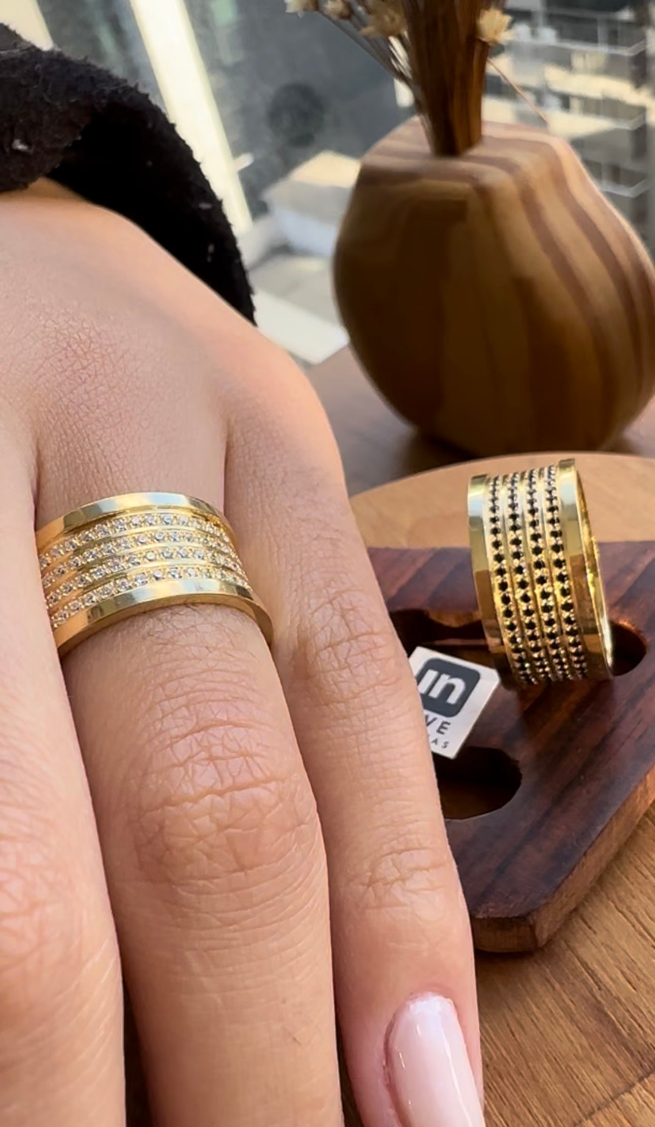 Alianças de Casamento em Ouro 18k - Modelo Para Você Duo | 10mm | 12x R$1.332.5