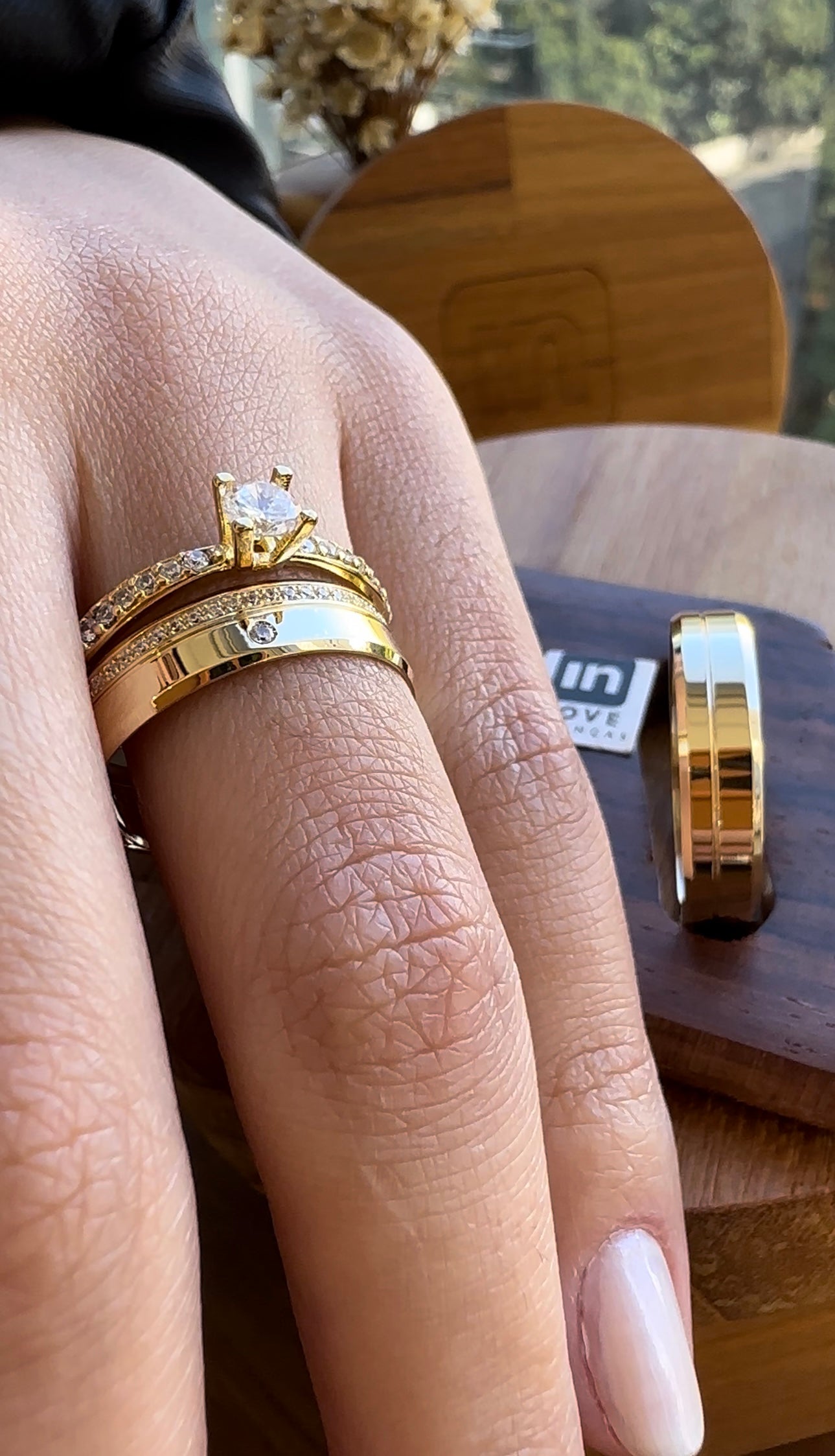 Alianças de Casamento em Ouro 18k - Modelo Chamego | 5mm | 12x R$416