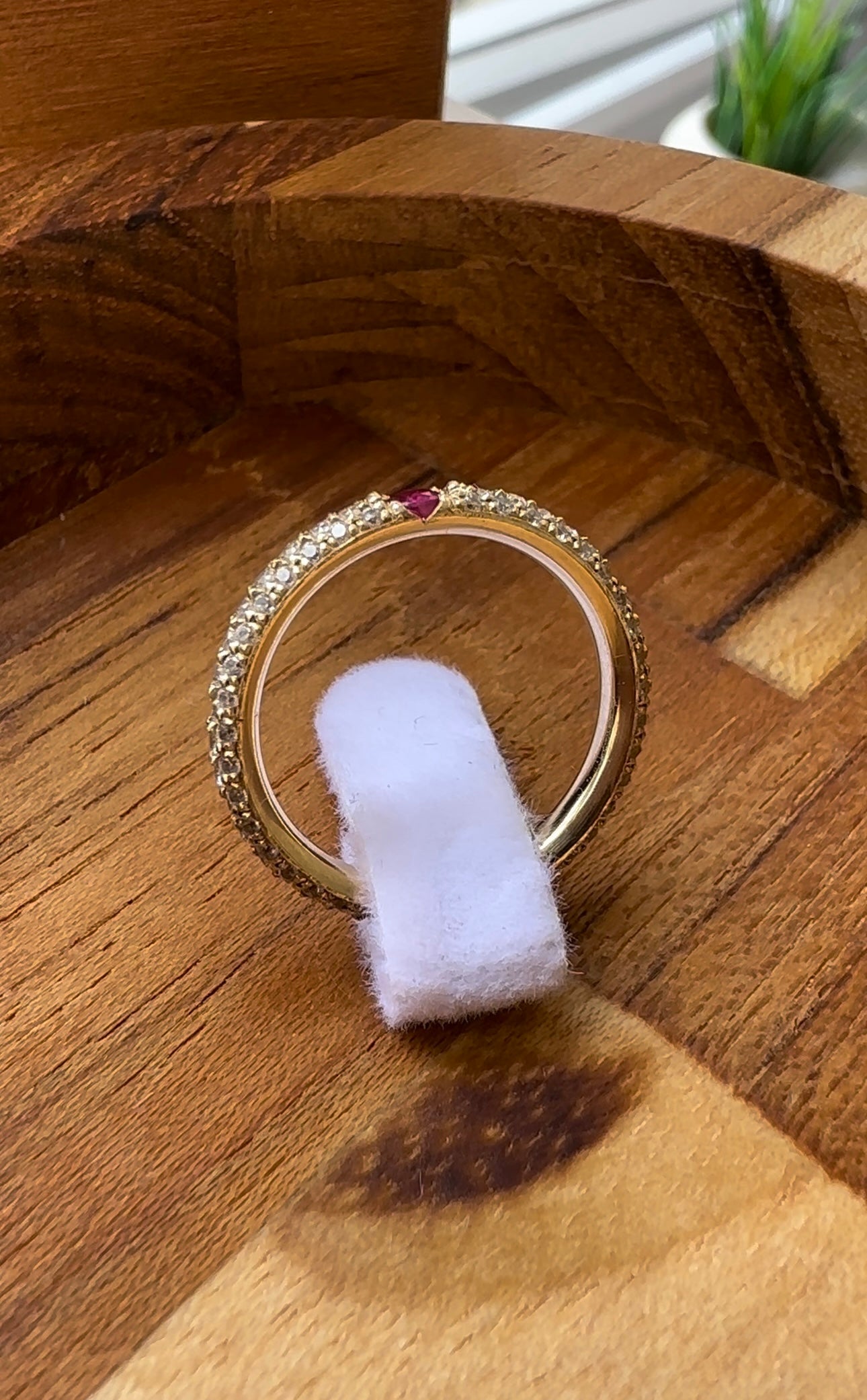 Anel Aparador Rubi Romance em Ouro 18k - 12x R$316,66
