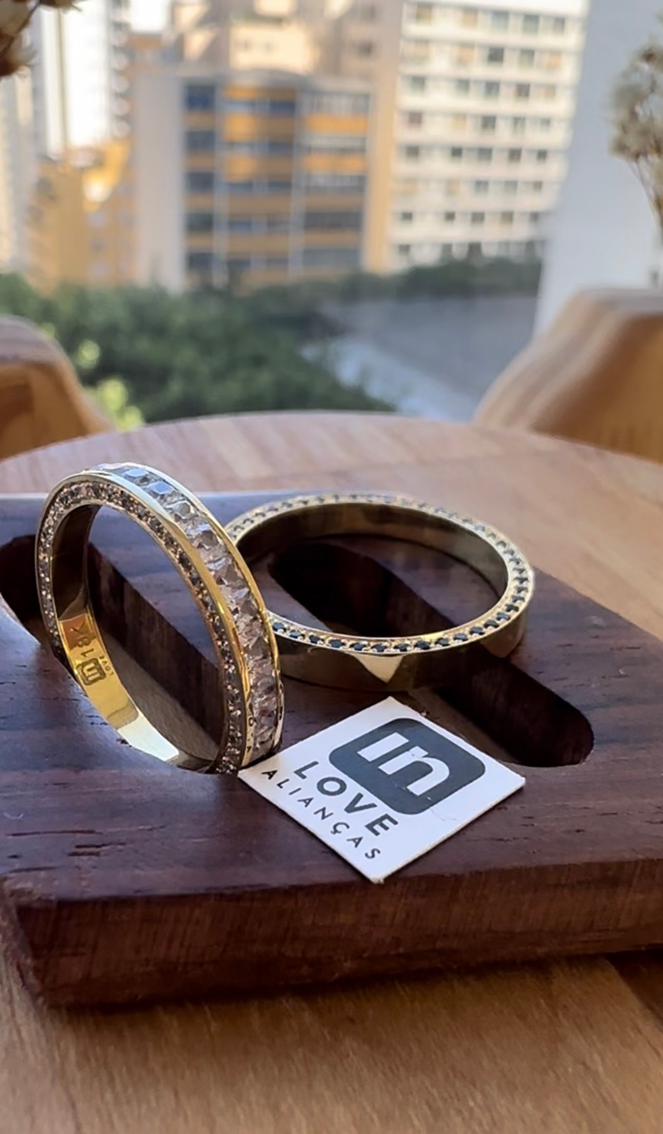 Alianças de Casamento em Ouro 18k - Modelo Meu Amor | 3mm | 12x R$690.83