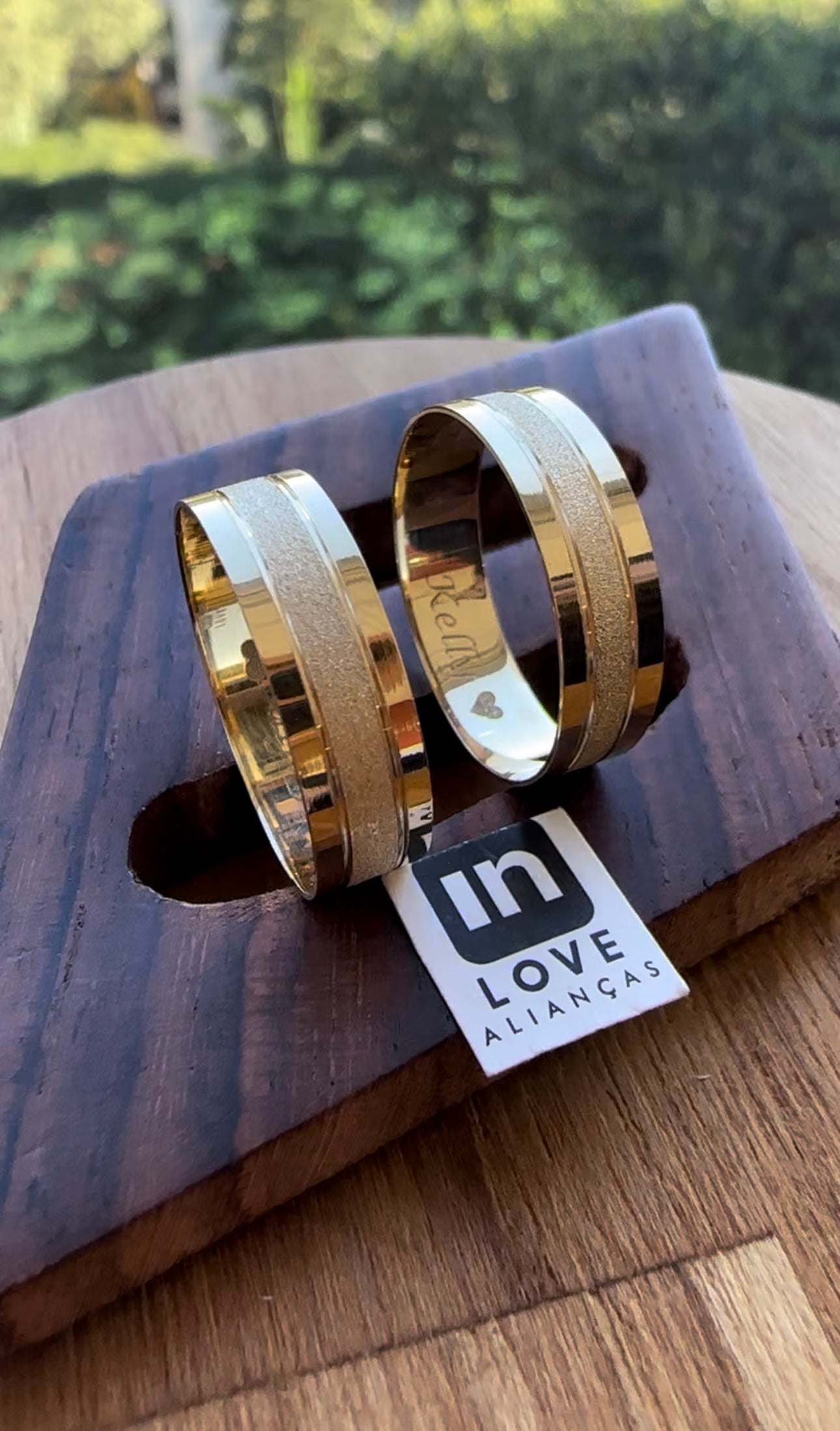 Alianças de Casamento em Ouro 18k - Modelo Meu Xodó | 5mm | 12x R$249