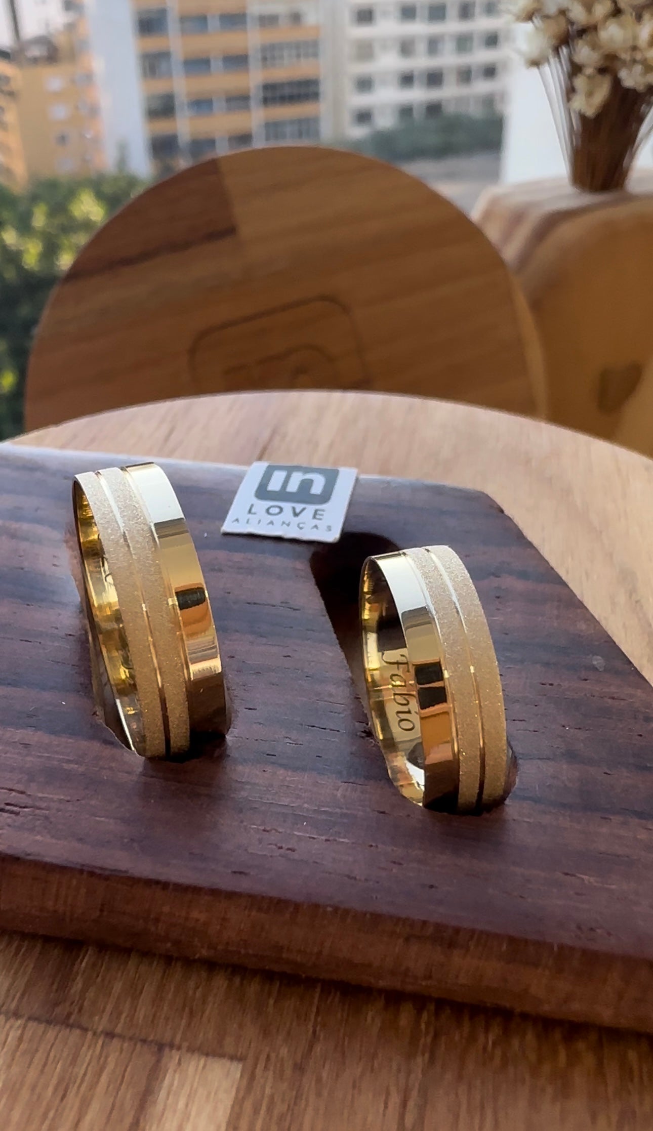 Alianças de Casamento em Ouro 18k - Modelo Verdadeiro Amor | 5mm | 12x R$249