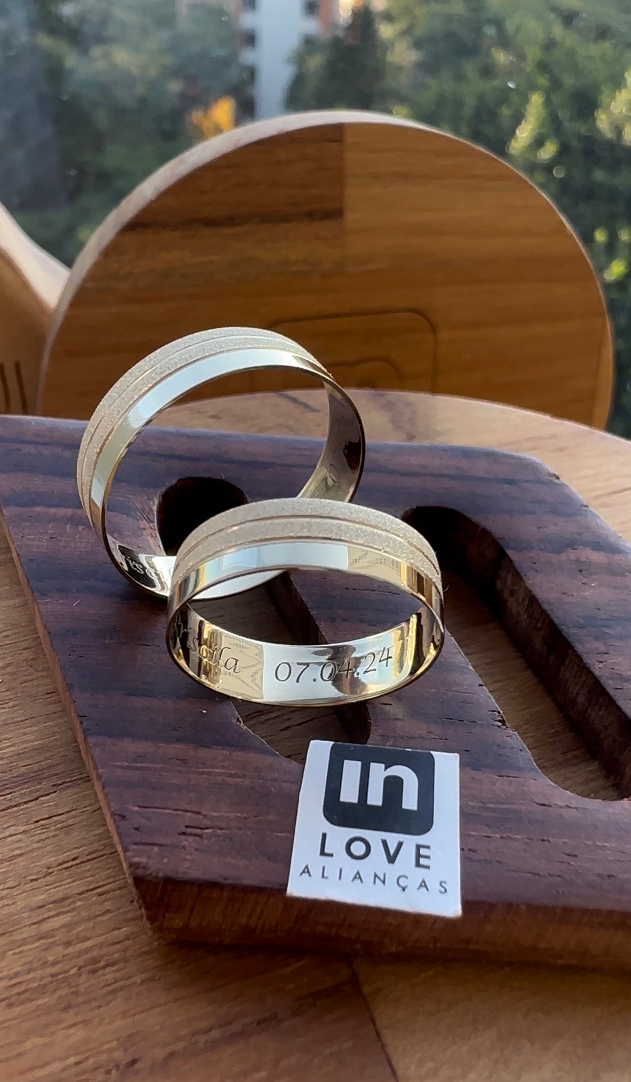 Alianças de Casamento em Ouro 18k - Modelo Verdadeiro Amor | 5mm | 12x R$249