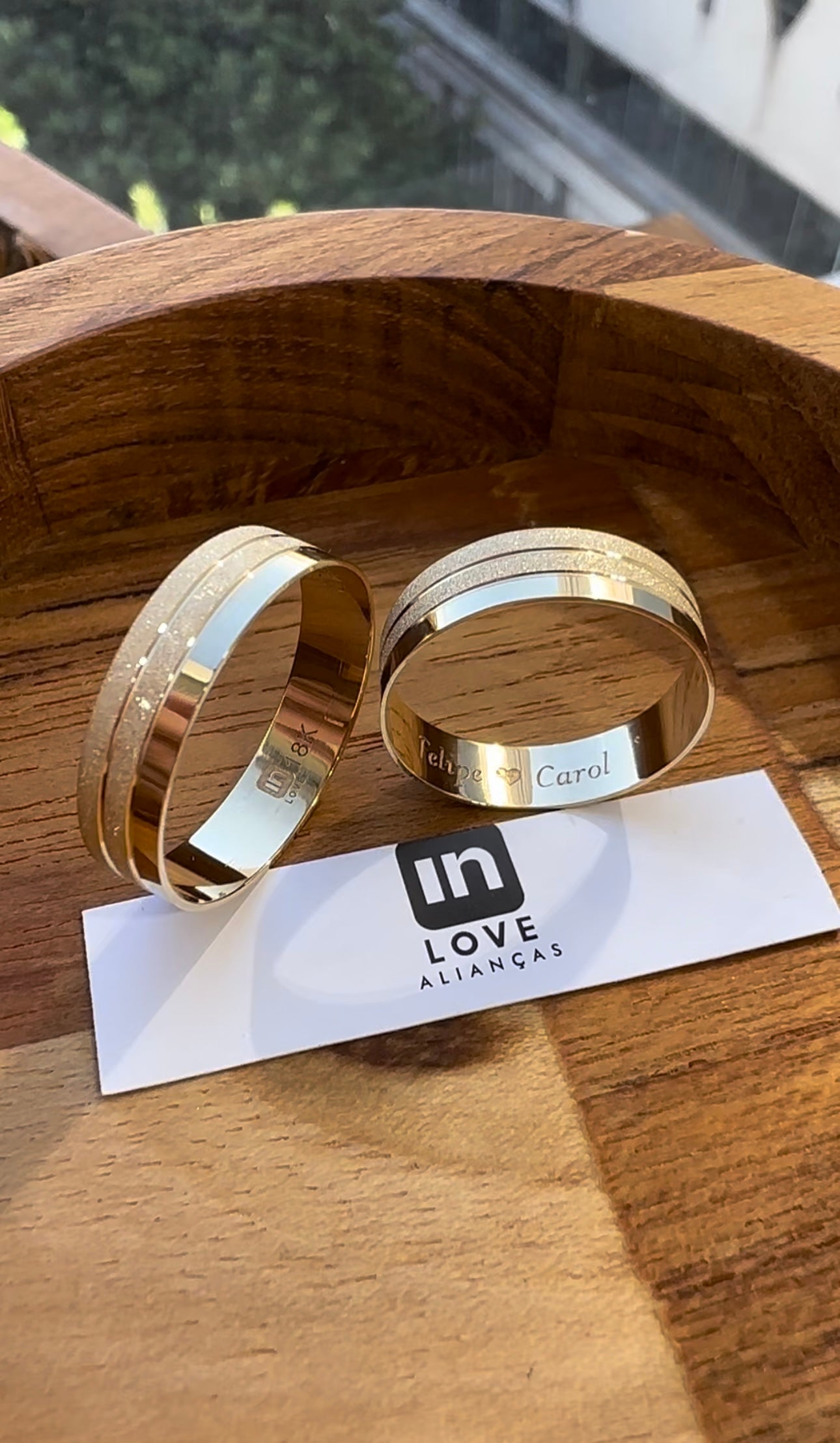 Alianças de Casamento em Ouro 18k - Modelo Verdadeiro Amor | 5mm | 12x R$249