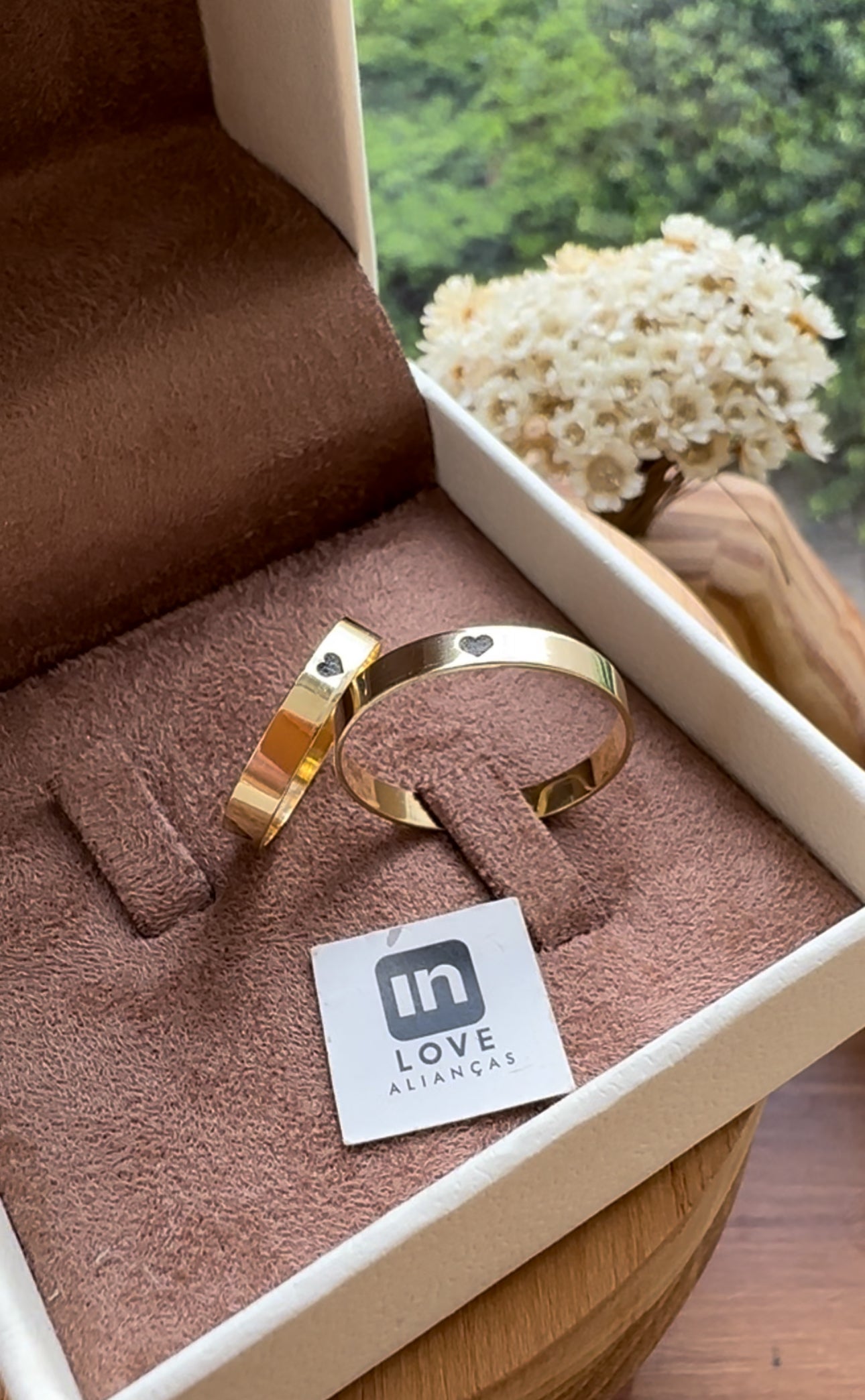 Alianças de Casamento em Ouro 18k - Modelo Por Você| 3mm | 12x R$249