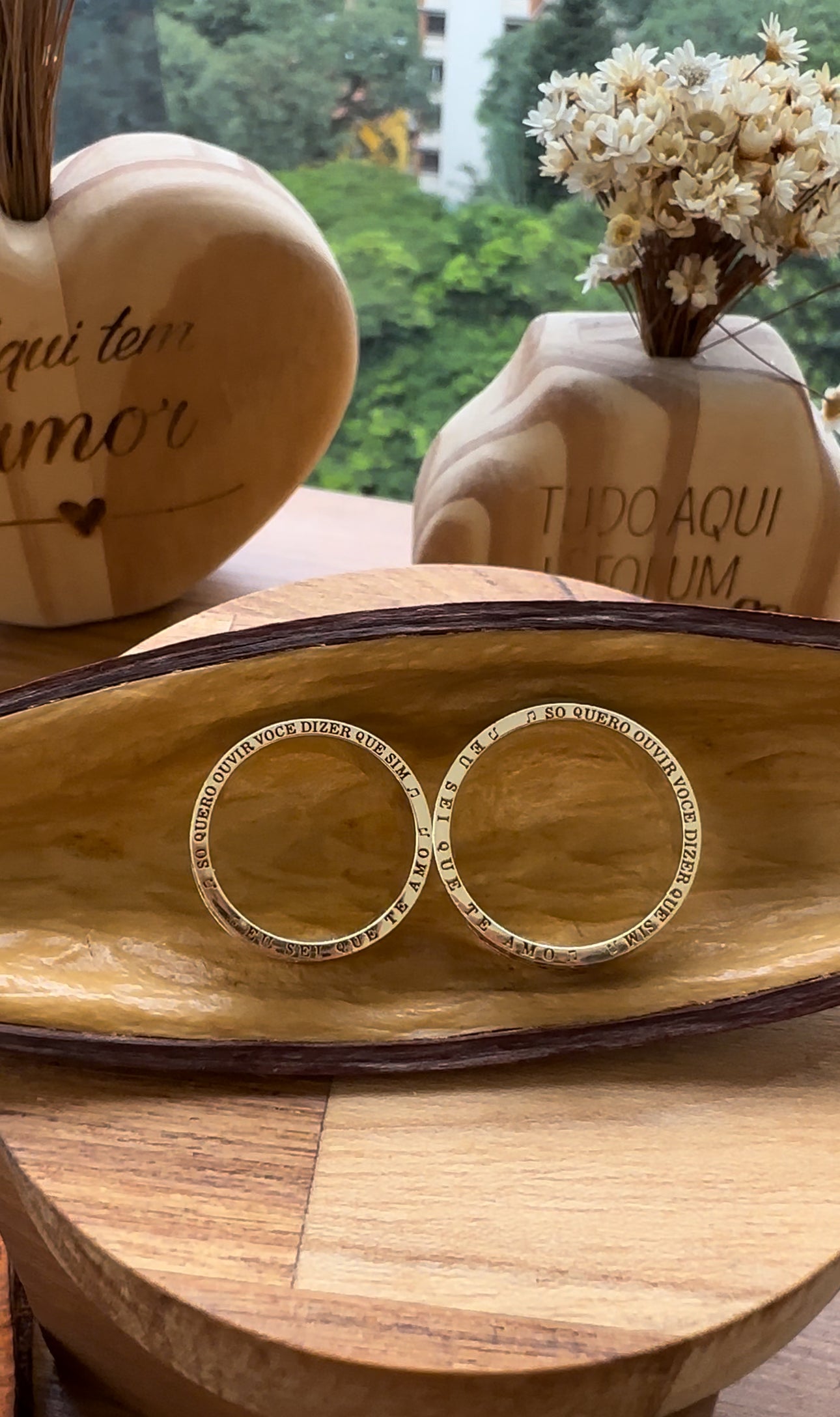 Aliança de Casamento em Ouro 18k - Modelo Eu Sei Que Te Amo | 10mm | 12x R$2.194,16
