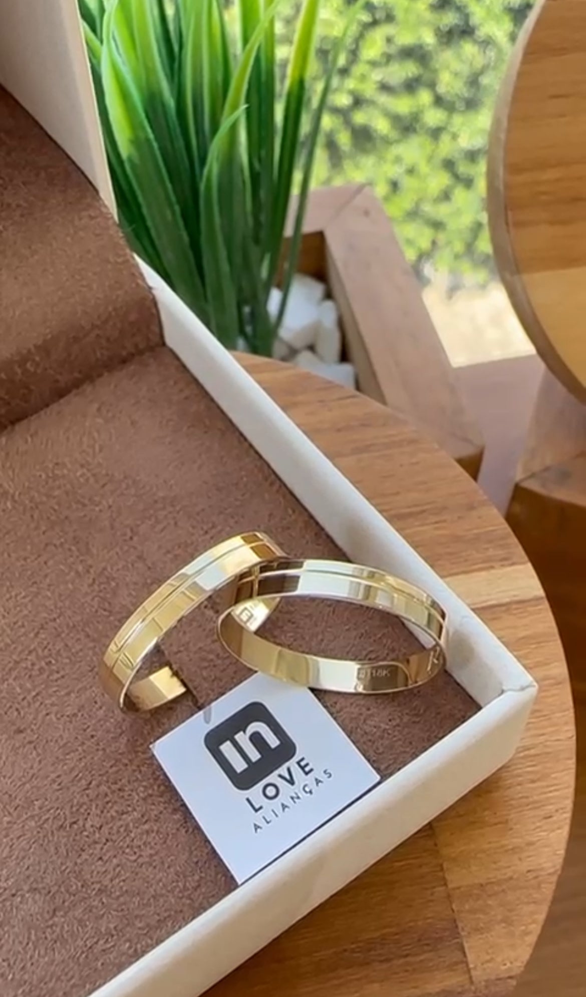 Alianças de Casamento em Ouro 18k - Modelo Meu Baião | 3mm |12x R$200