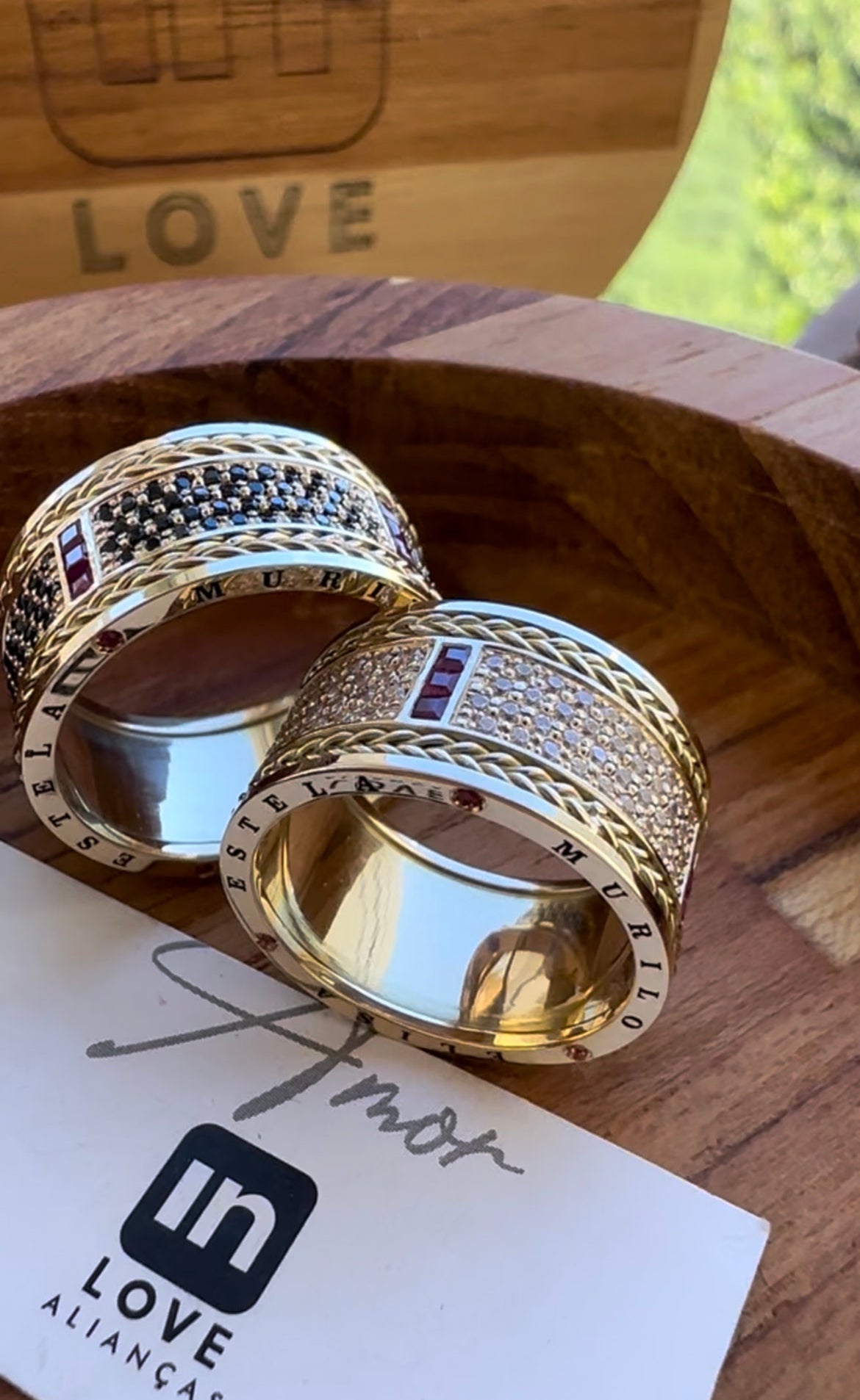 Alianças de Casamento em Ouro 18k - Modelo Fidelidade Duo | 10mm | 12x R$2.166