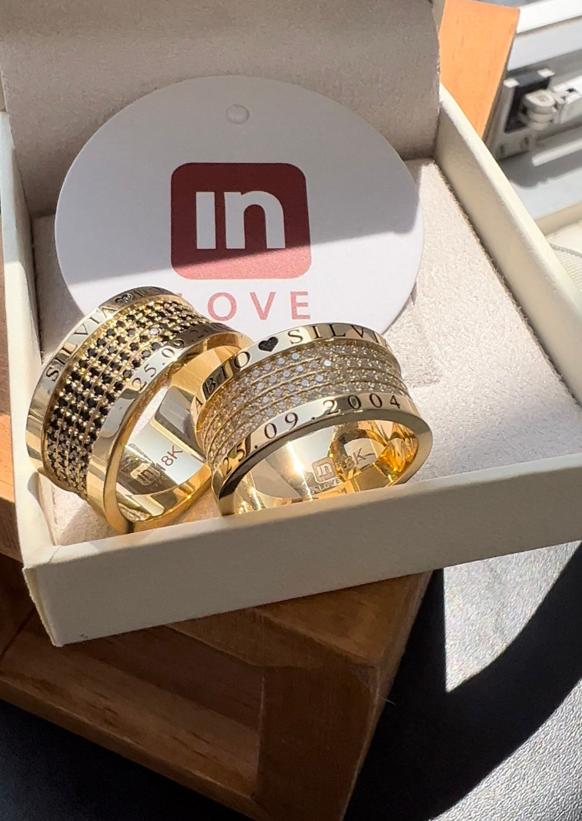 Alianças de Casamento em Ouro 18k - Modelo For You Duo Master | 10mm | 12x R$2.008,33