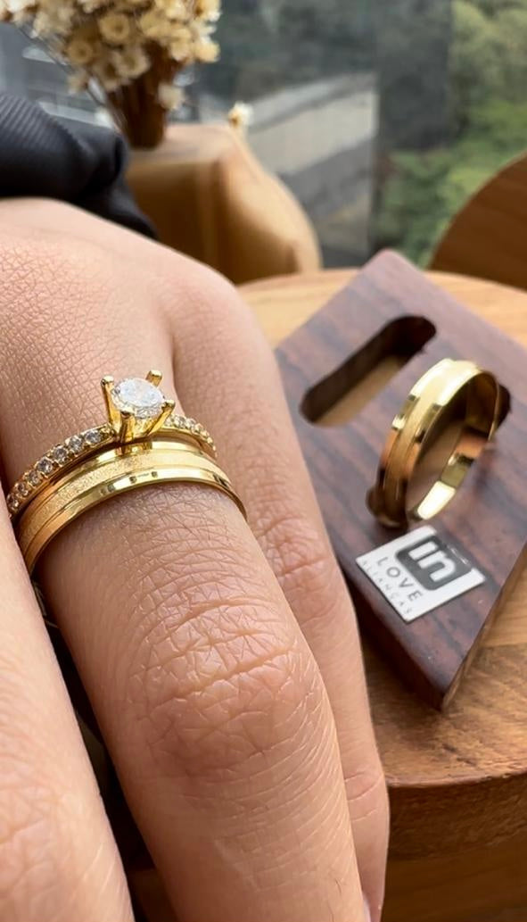 Alianças de Casamento em Ouro 18k - Modelo Meu Xodó | 4mm | 12x R$208,25