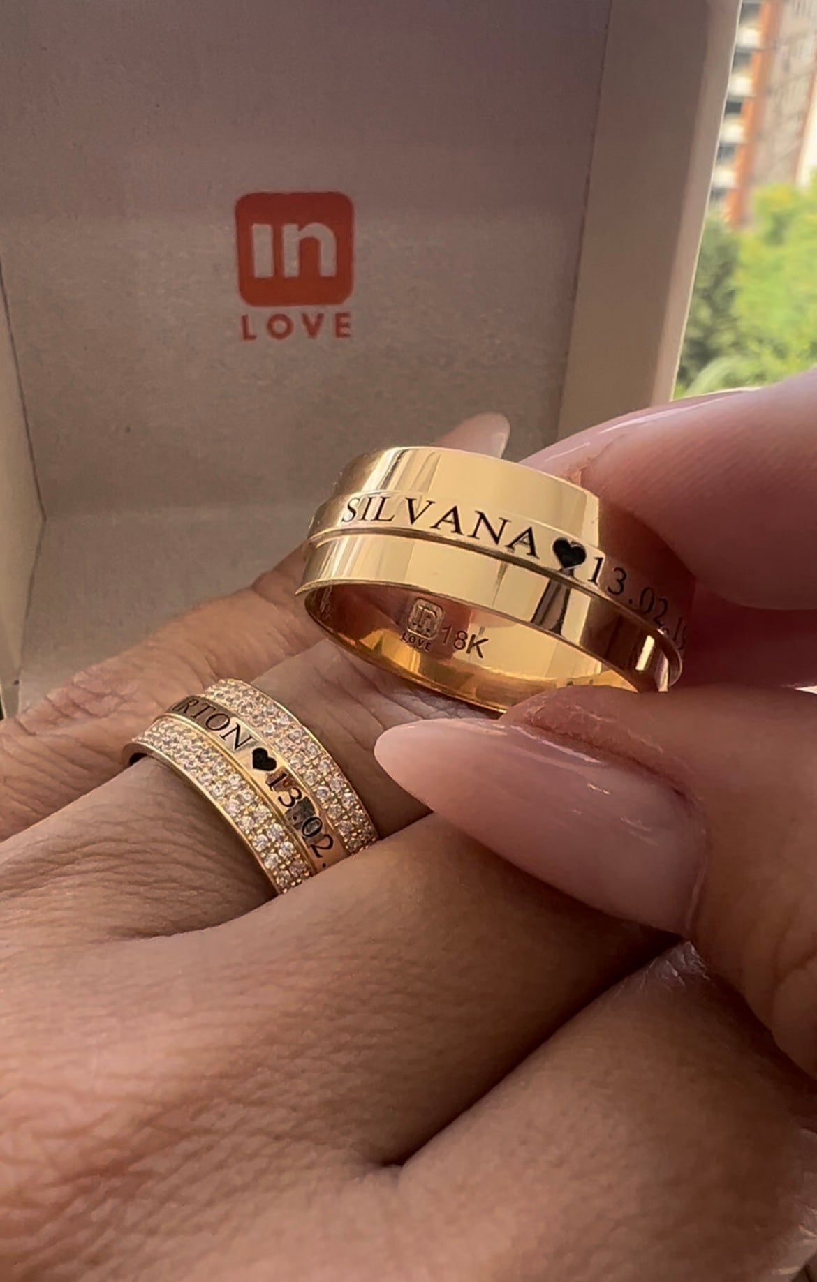 Alianças de Casamento em Ouro 18k - Modelo Par Perfeito Master | 8mm | 12x R$1.125