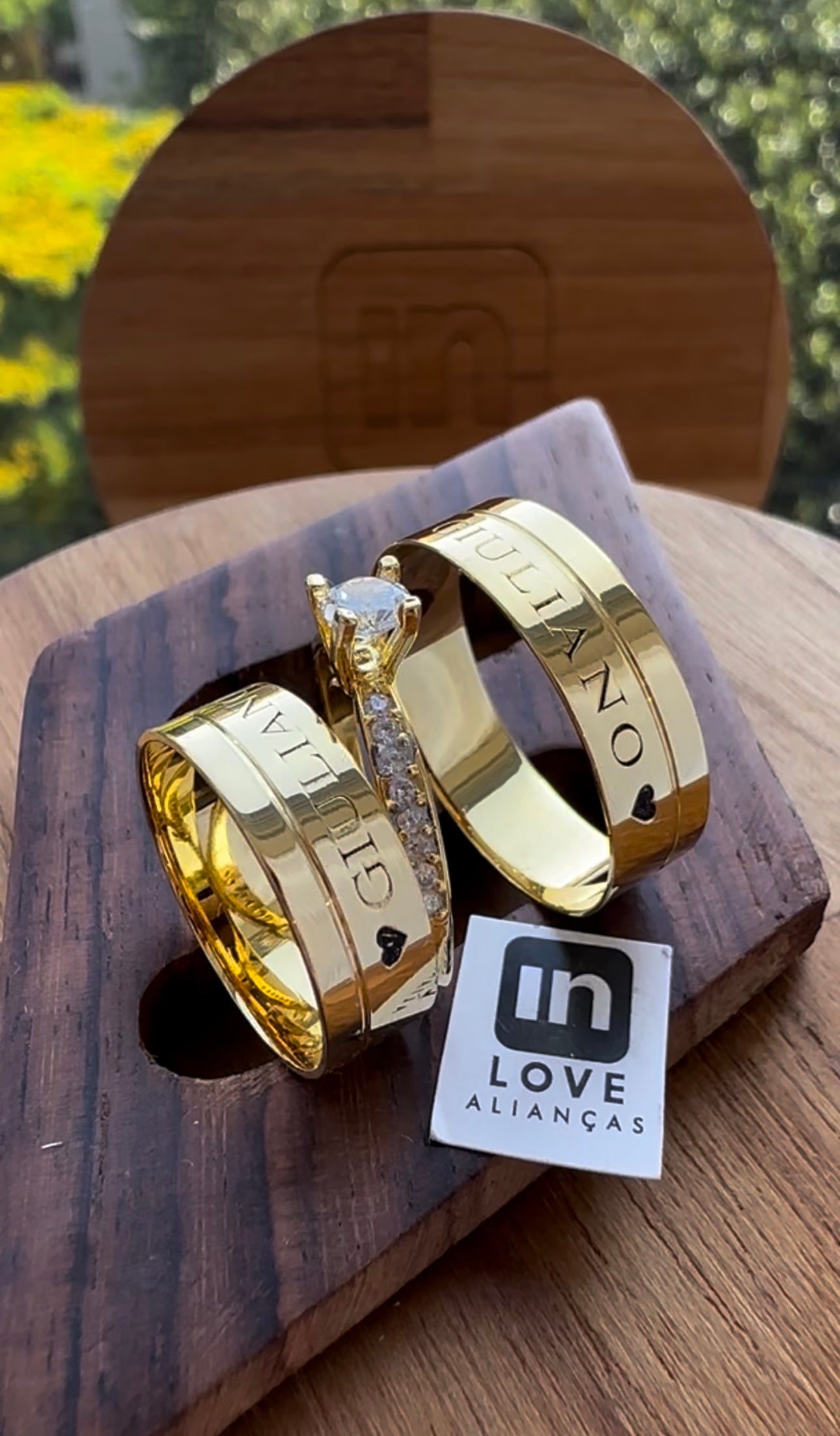 Alianças de Casamento em Ouro 18k - Modelo Nossa União | 6mm | 12x R$499