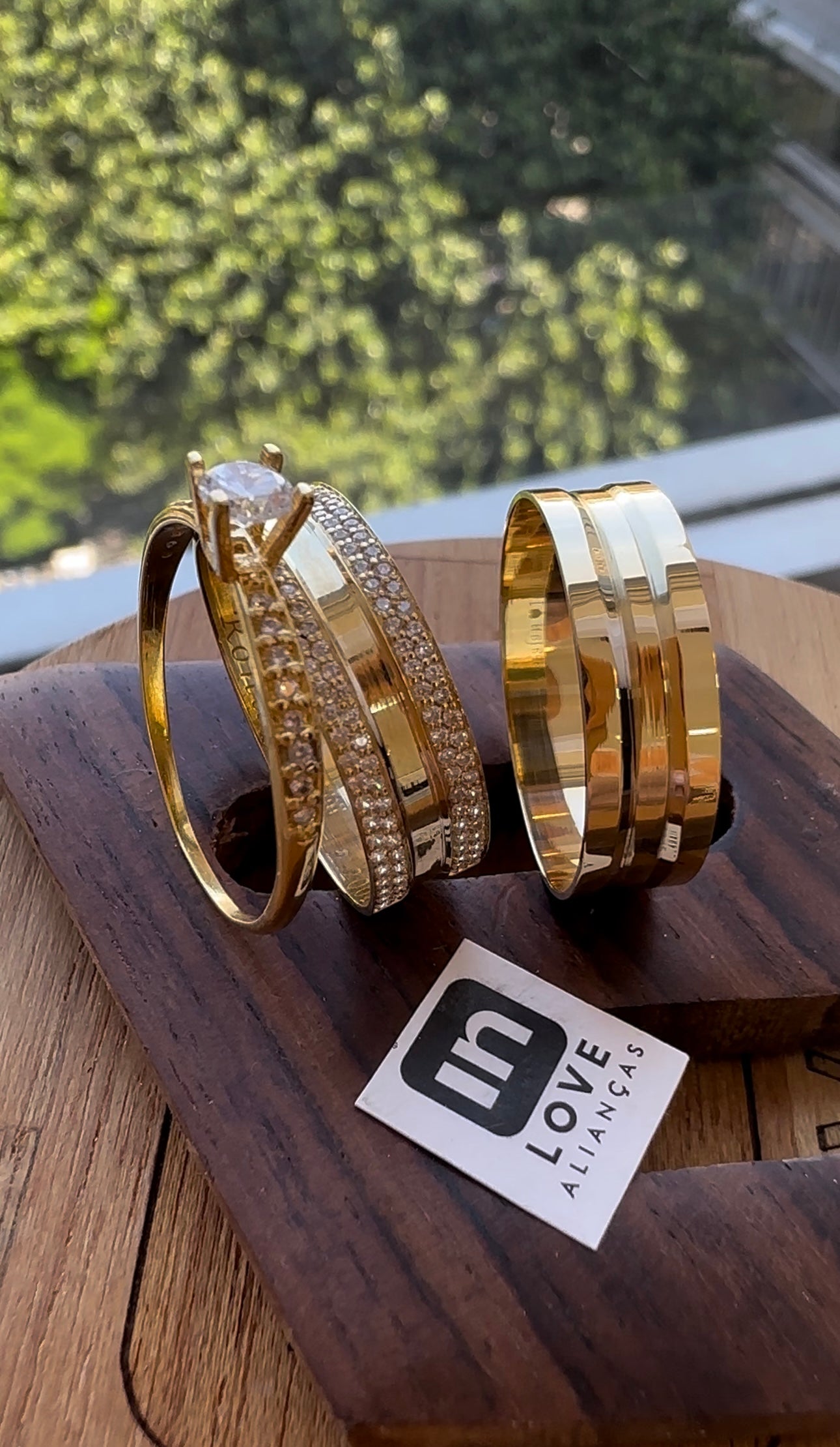 Alianças de Casamento em Ouro 18k - Modelo Melhor Fase | 6mm |12x R$499