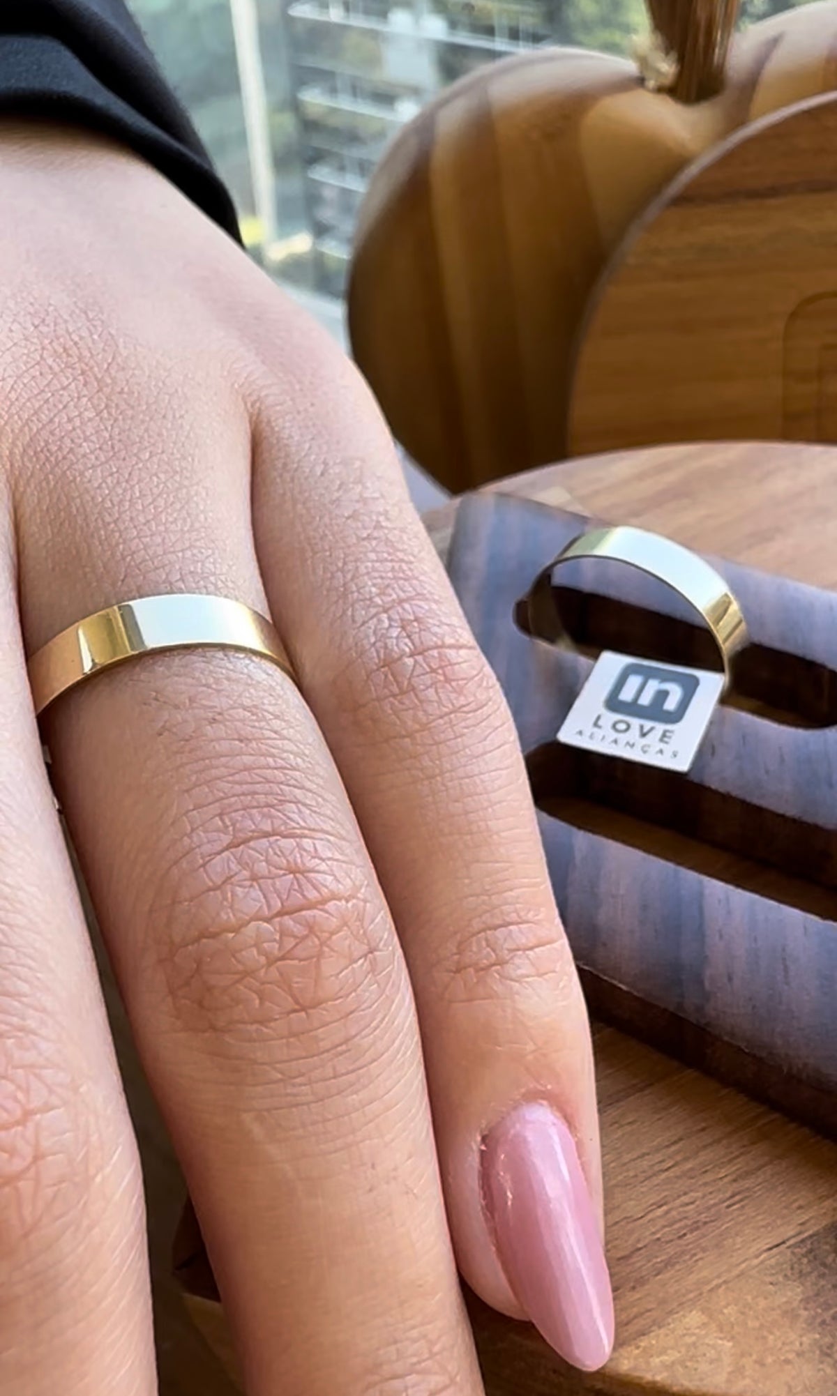 Par de Alianças em Ouro 18k - Modelo Dengo | 3mm |12x R$216