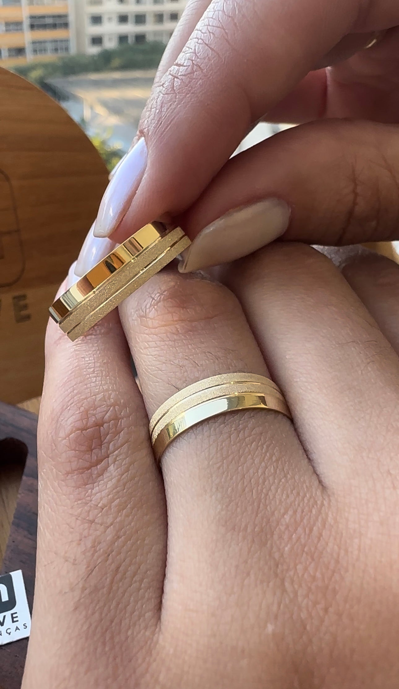 Alianças de Casamento em Ouro 18k - Modelo Verdadeiro Amor | 5mm | 12x R$249