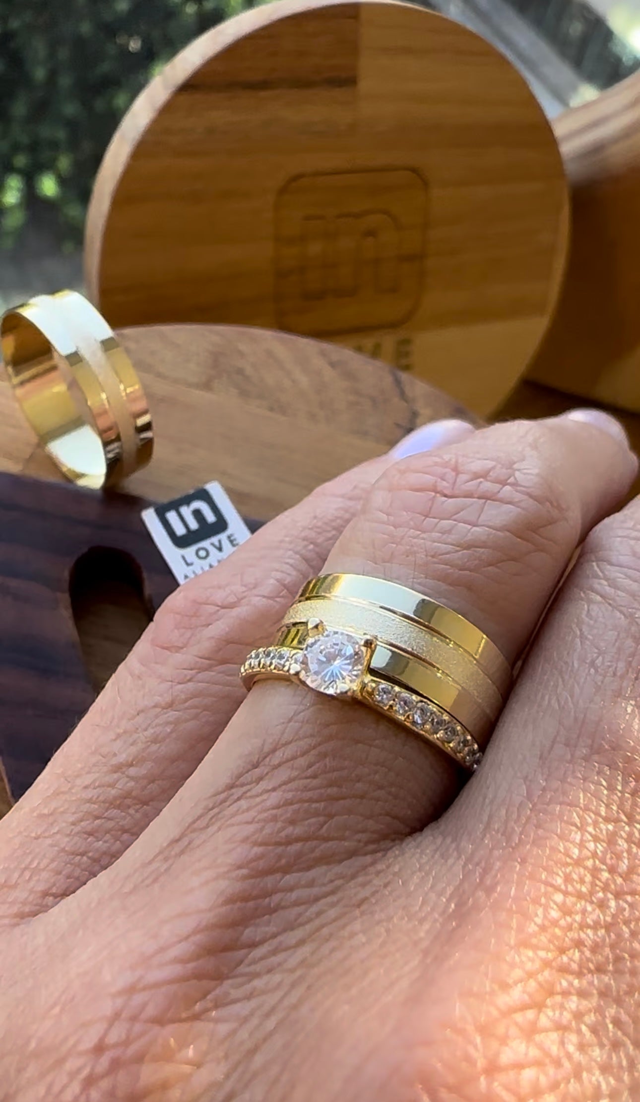 Alianças de Casamento em Ouro 18k - Modelo Meu Xodó | 6mm | 12x R$333