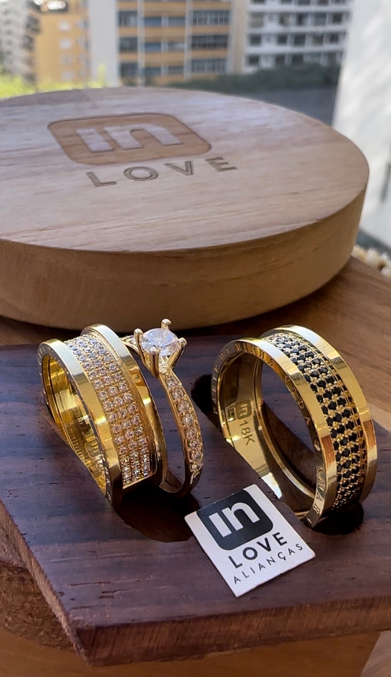 Alianças de Casamento em Ouro 18k - Modelo Declarações | 7mm | 12x R$999