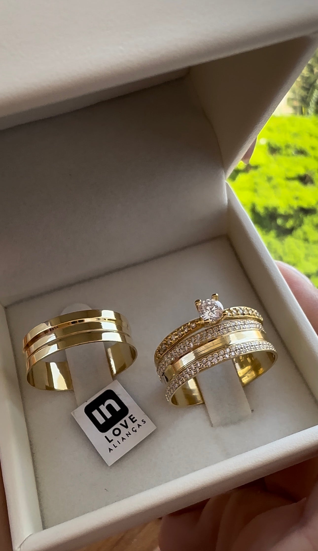 Alianças de Casamento em Ouro 18k - Modelo Melhor Fase | 6mm |12x R$499