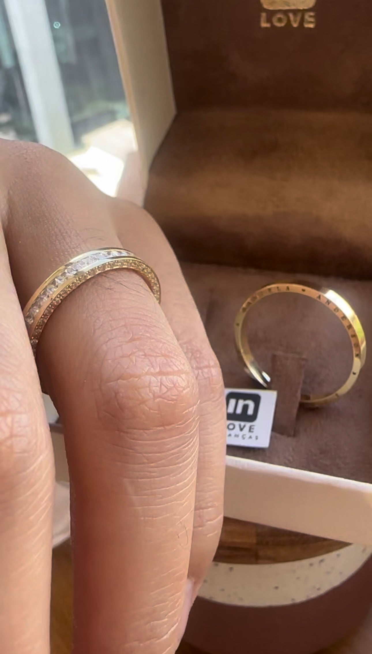 Alianças de Casamento em Ouro 18k - Modelo Gold Love | 3mm | 12x R$741,66