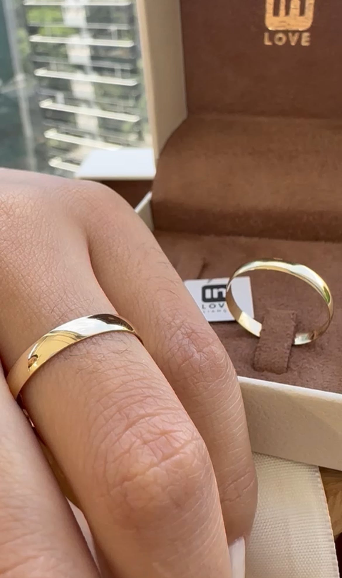 Par de Alianças em Ouro 18k - Modelo Tradicional | 3mm |12x R$199