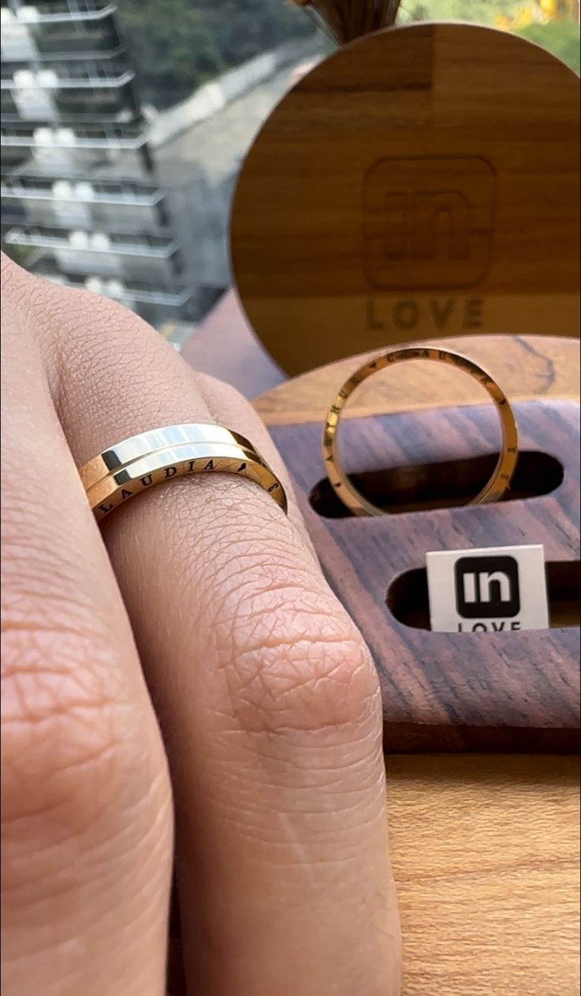 Alianças de Casamento em Ouro 18k - Modelo Afago | 4mm | 12x R$499.16
