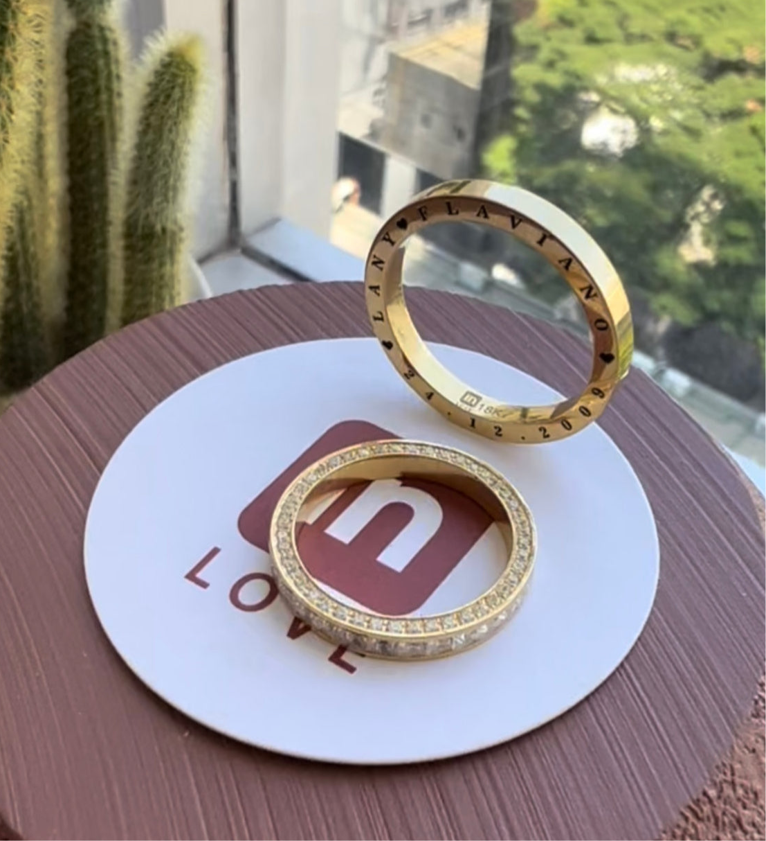 Alianças de Casamento em Ouro 18k - Modelo Gold Love | 3mm | 12x R$741,66