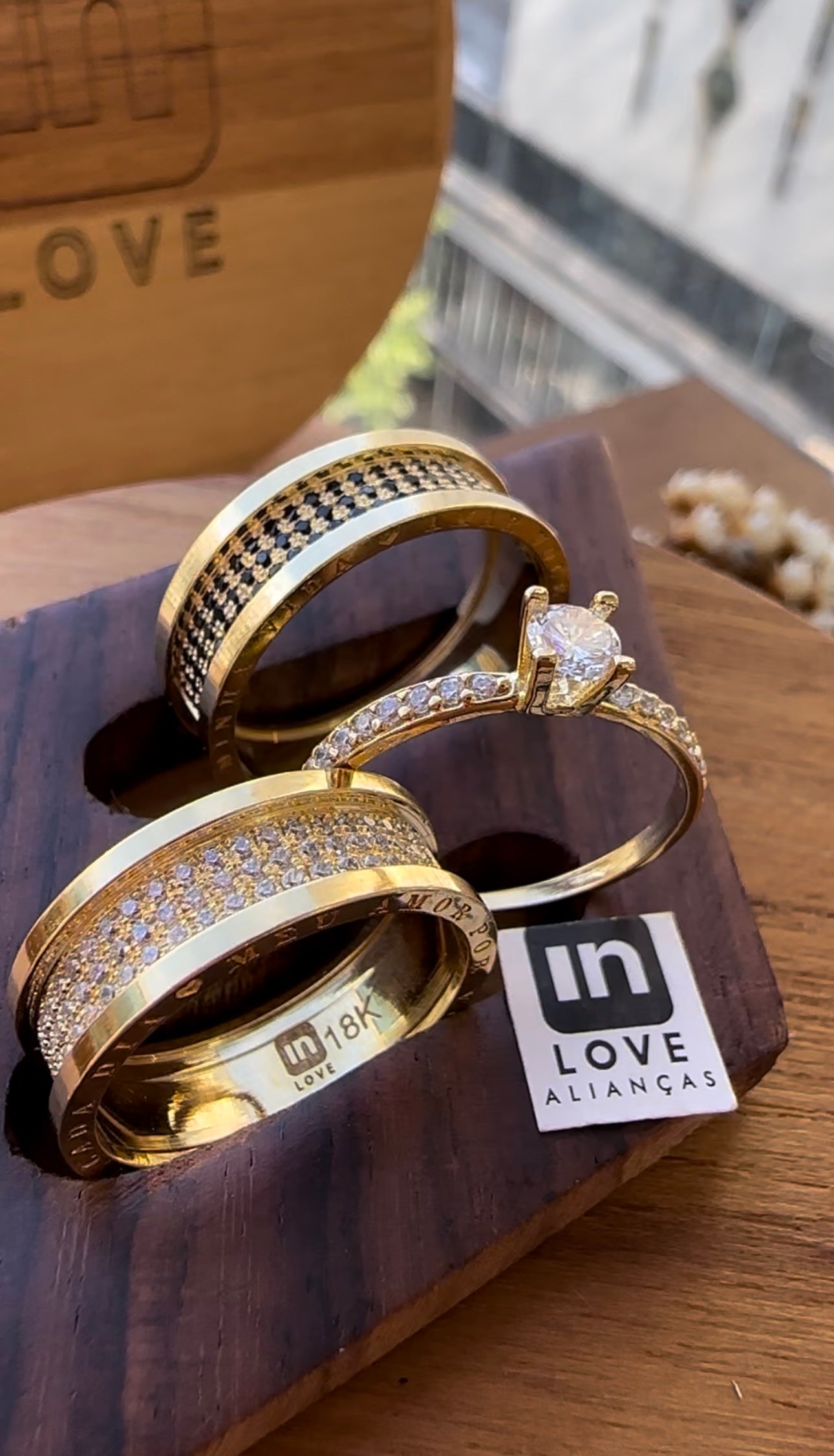 Alianças de Casamento em Ouro 18k - Modelo Declarações | 7mm | 12x R$999