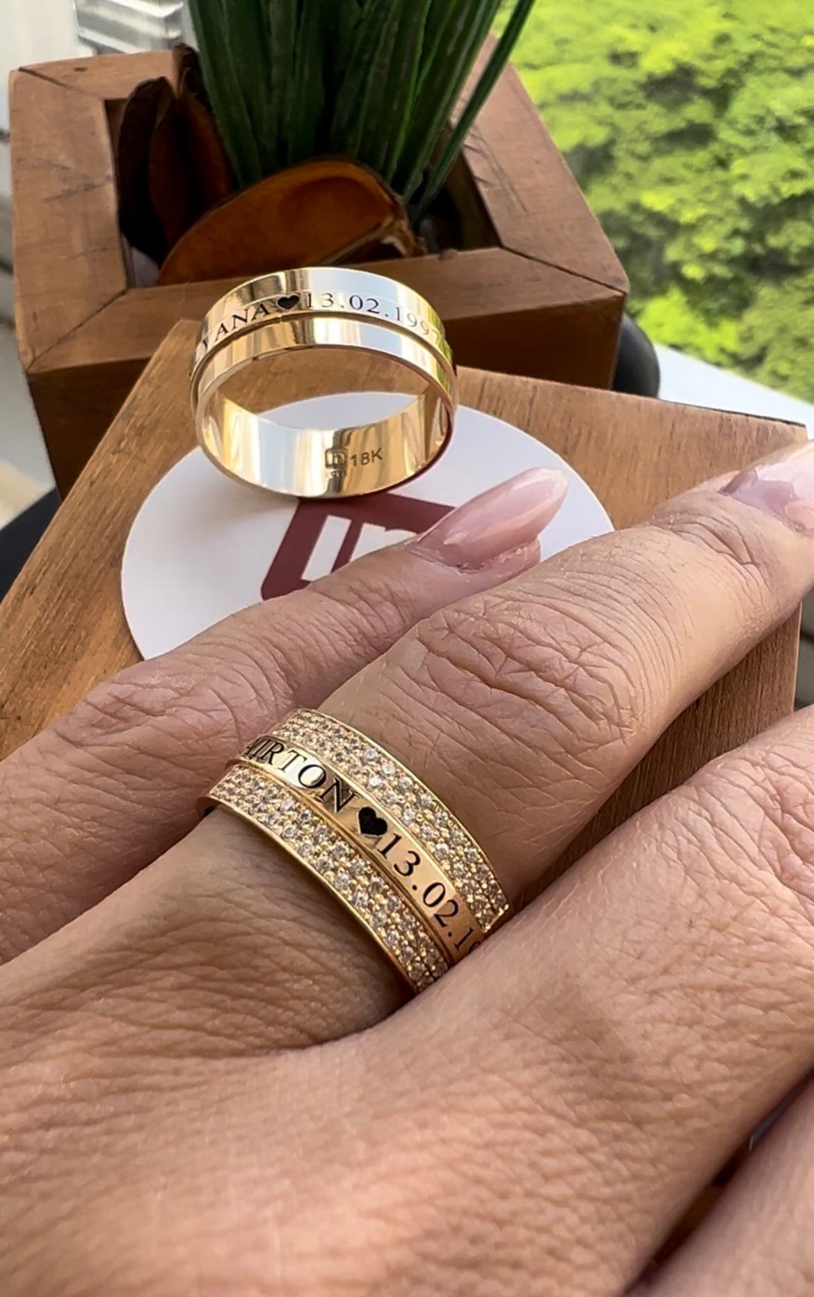 Alianças de Casamento em Ouro 18k - Modelo Par Perfeito Master | 8mm | 12x R$1.125