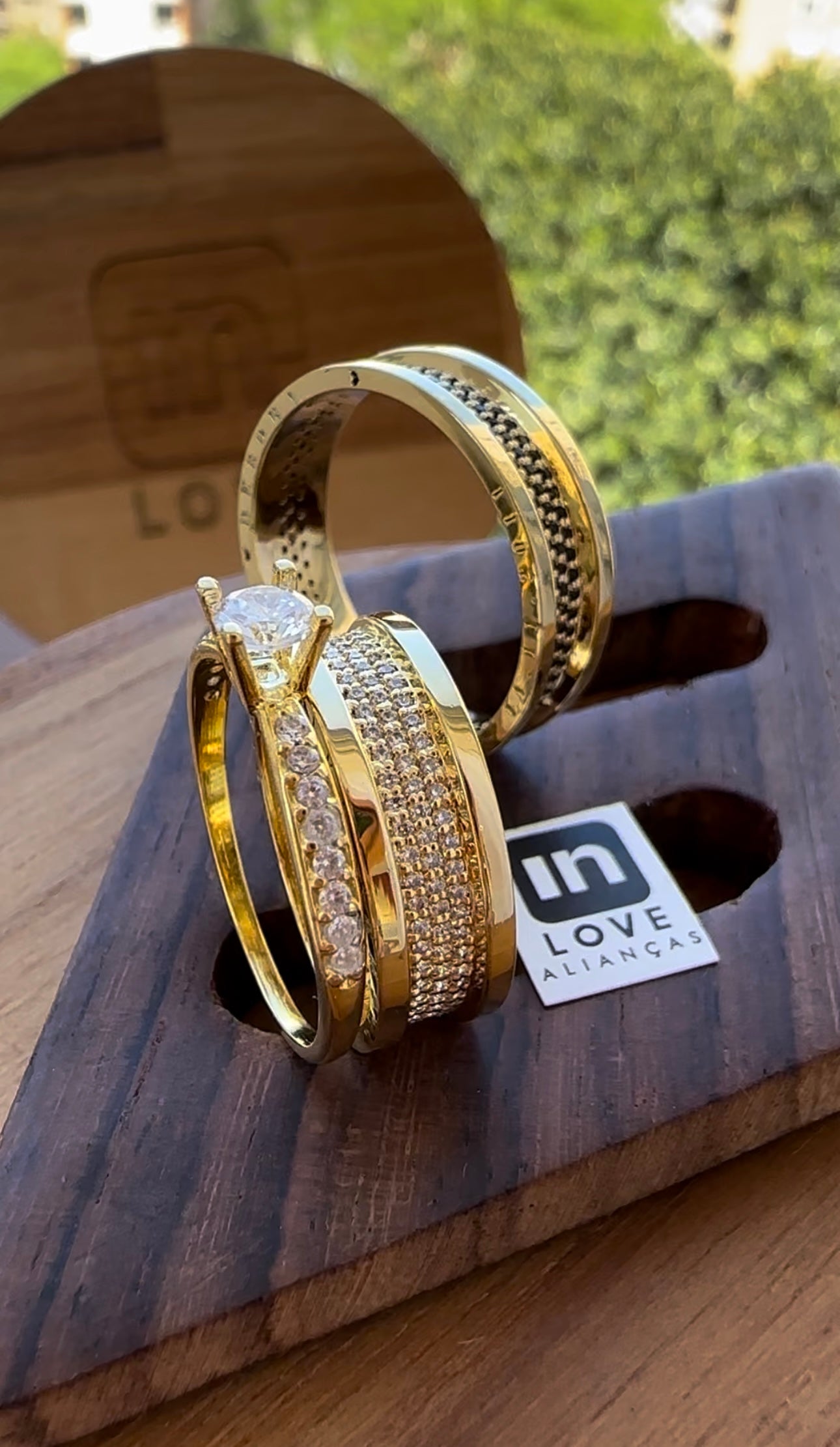 Par de Alianças em Ouro 18k - Modelo Intense | 6mm | 12x R$666