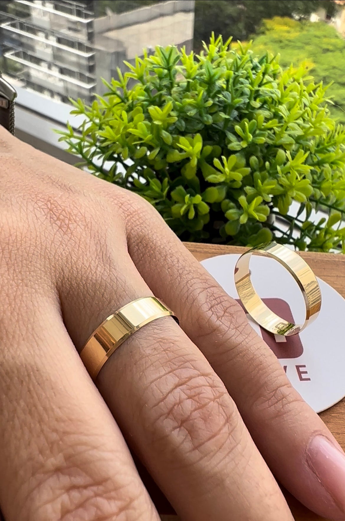 Alianças de Casamento em Ouro 18k - Modelo Sonho Bom | 5mm | 12x R$399