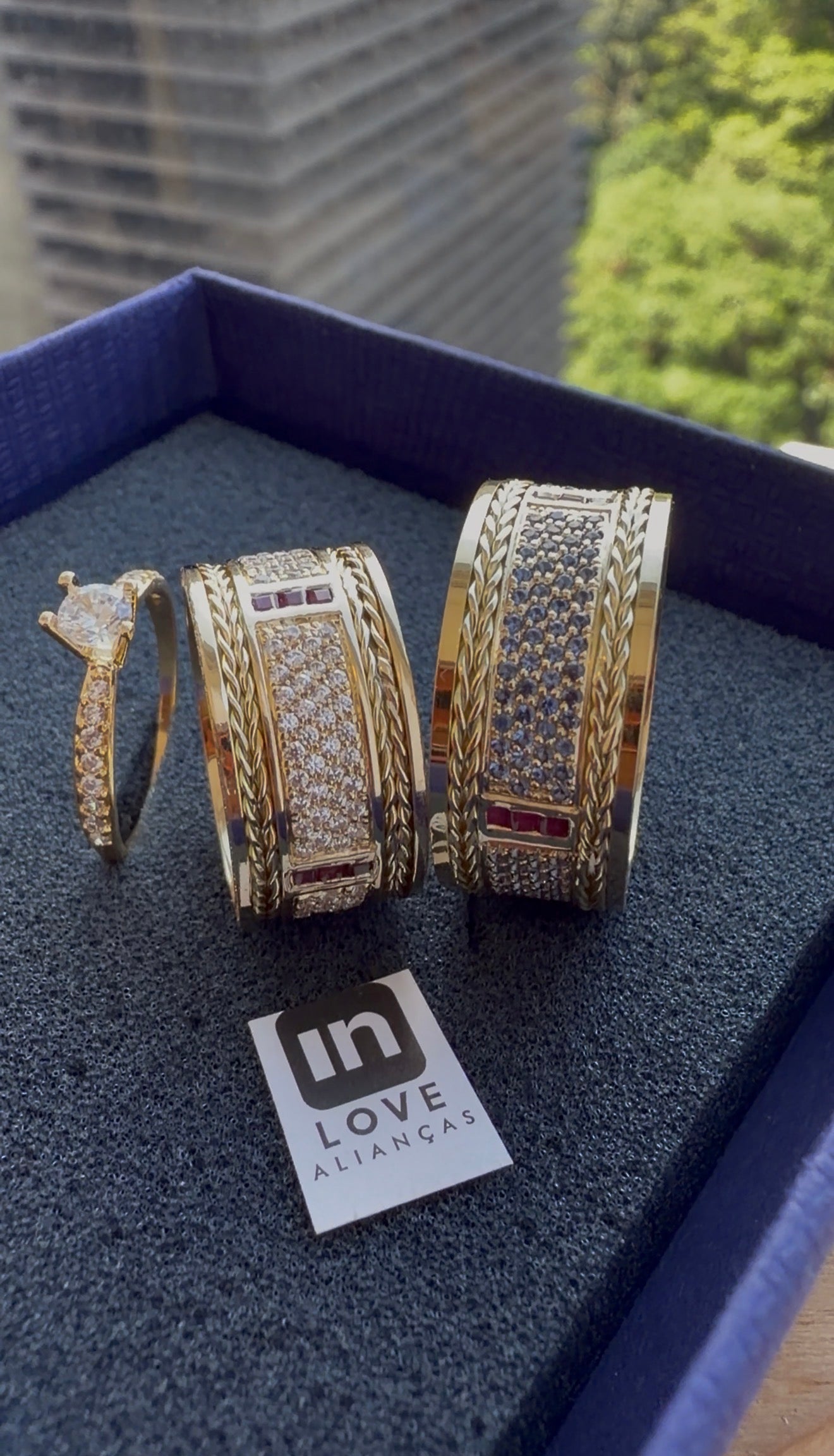 Par de Alianças em Ouro 18k - Modelo Fidelidade Duo | 10mm | 12x R$2.599.