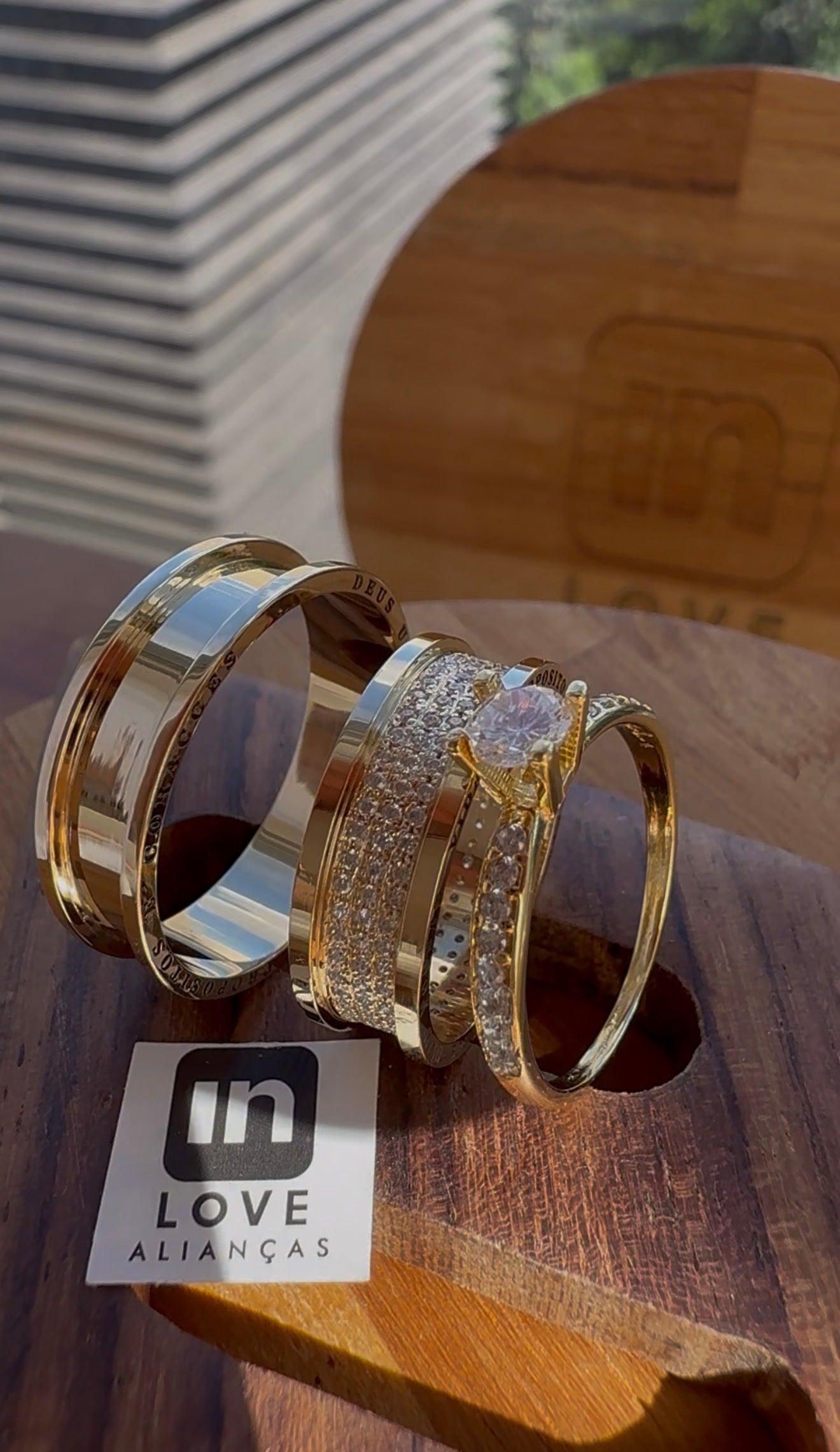 Par de Alianças em Ouro 18k - Modelo Intense | 6mm | 12x R$799