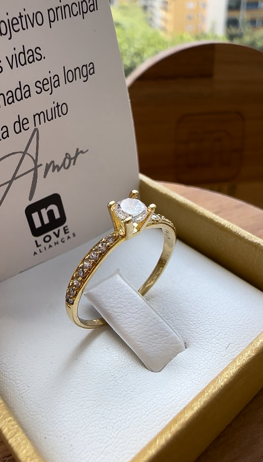 Anel Serenata em Ouro 18k - 12x R$166