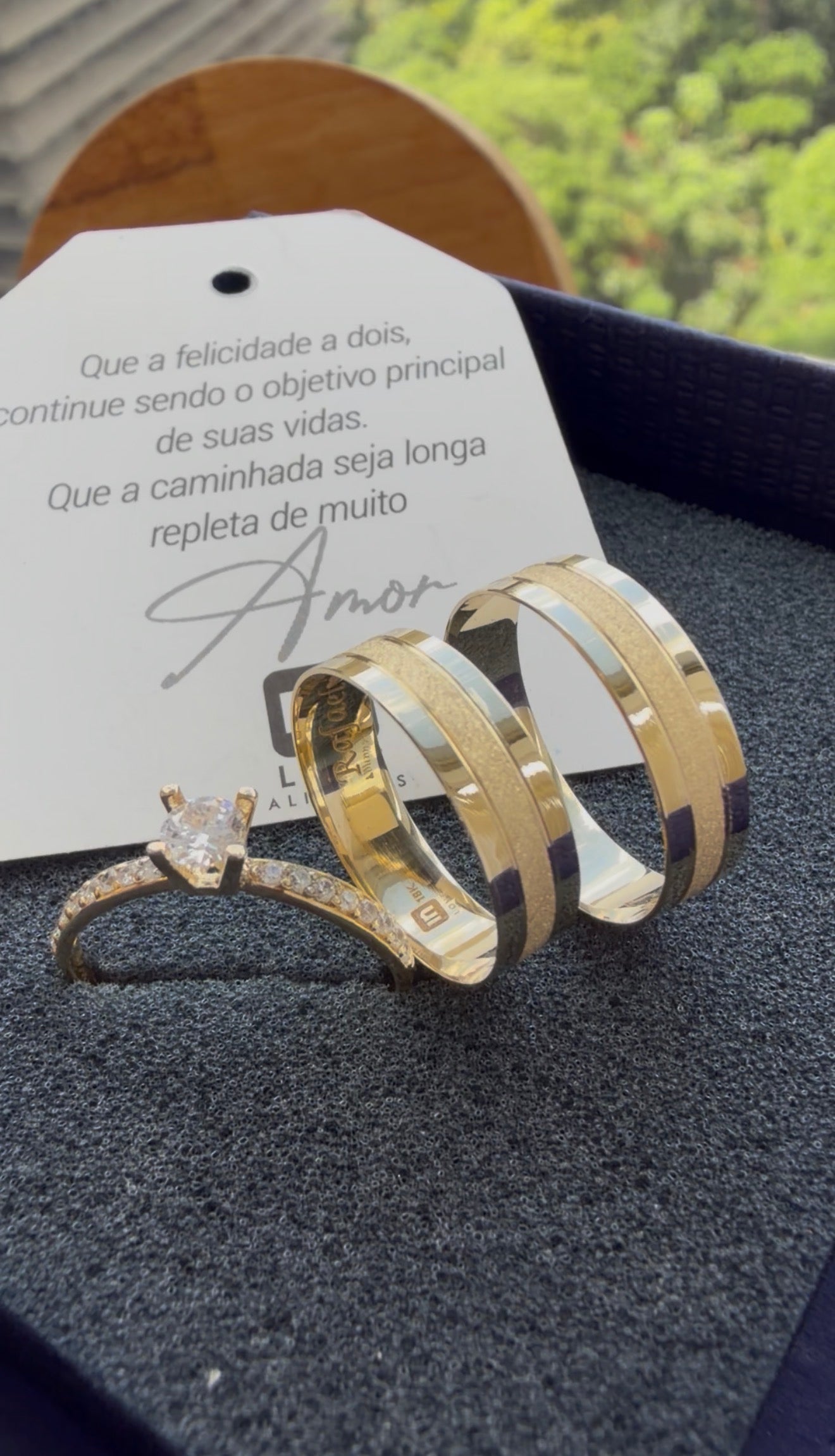 Par de Alianças em Ouro 18k - Modelo Meu Xodó | 5mm | 12x R$324