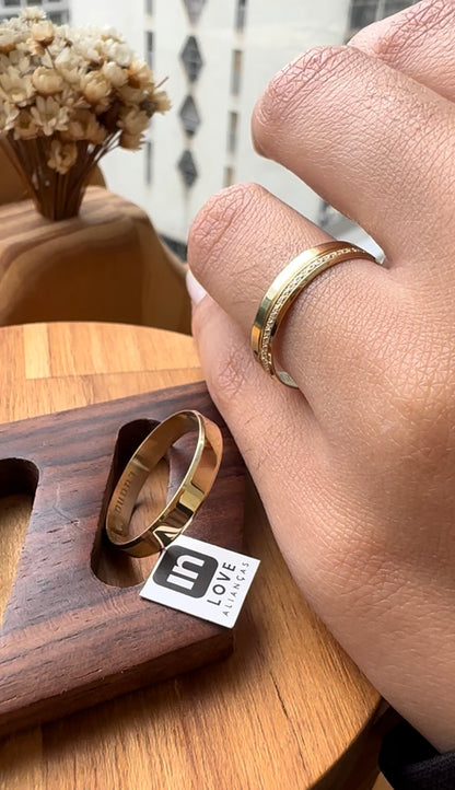 Alianças de Casamento em Ouro 18k - Modelo Nossa Energia | 4mm | 12x R$333