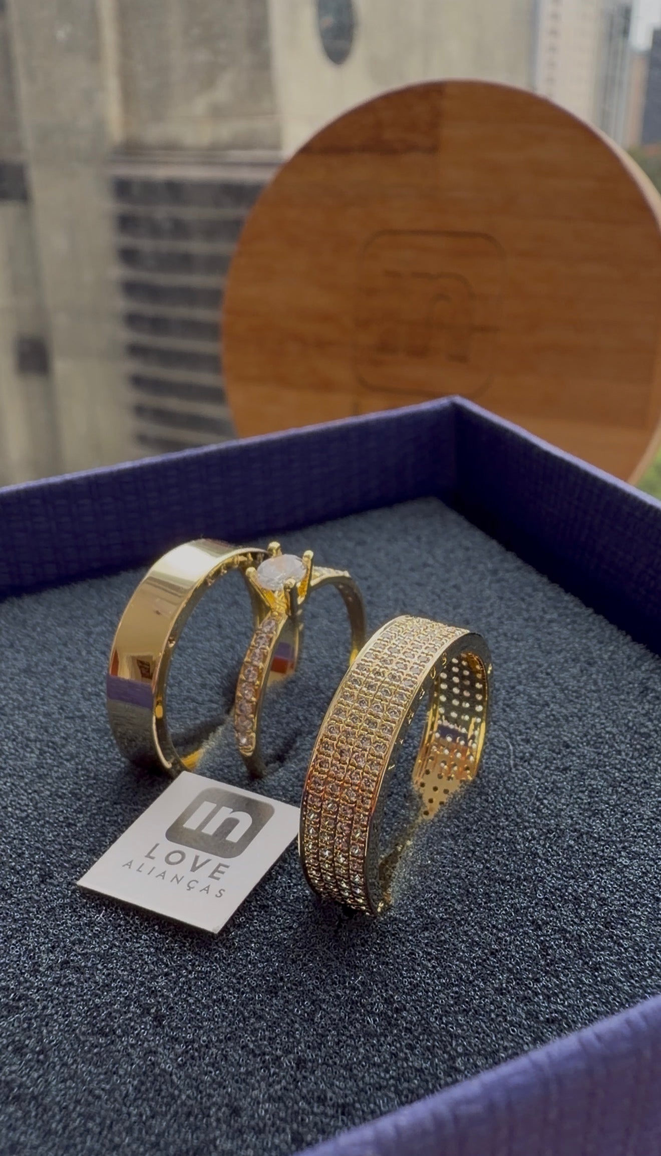 Par de Alianças em Ouro 18k - Modelo Cupido | 5mm | 12x R$758