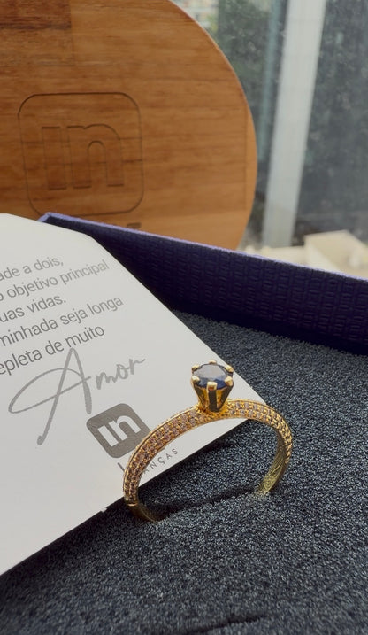 Anel Eu Amo Você em Ouro 18k - 12x R$449,00