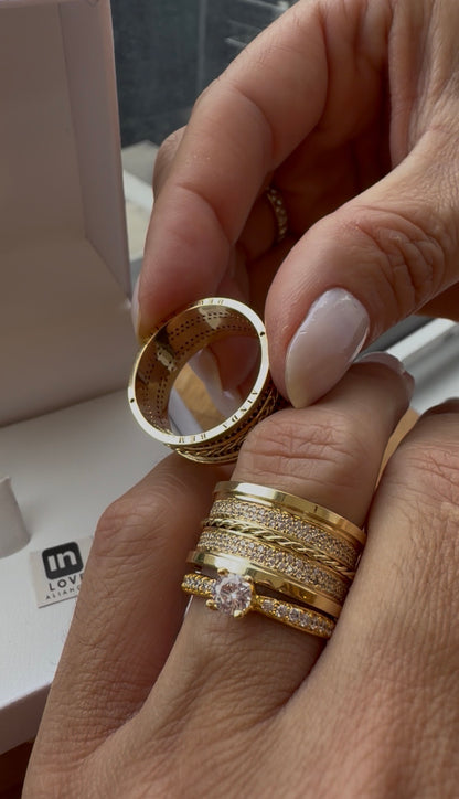 Par de Alianças em Ouro 18k - Modelo Desejo | 10mm | 12x R$1.499.