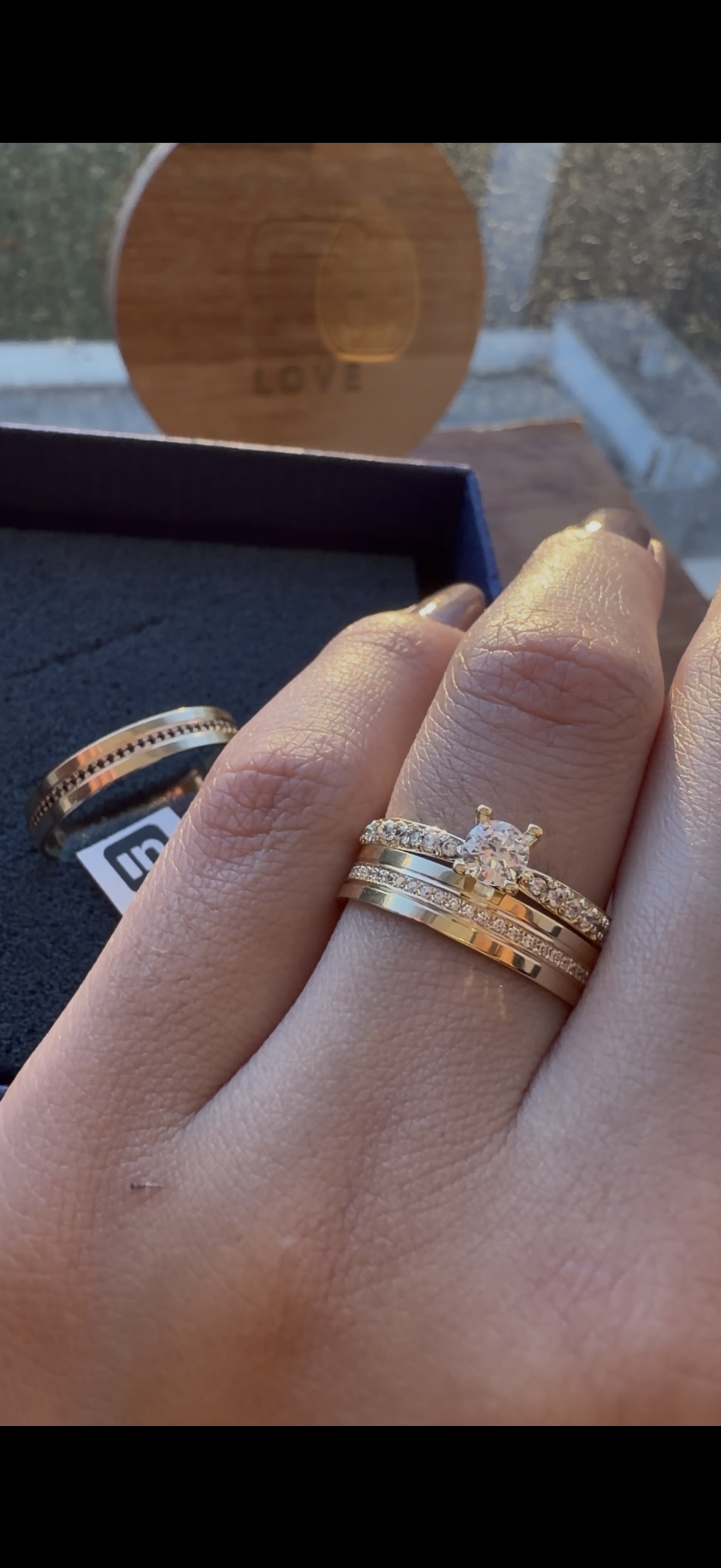 Par de Alianças em Ouro 18k - Modelo Nossa Mimosinha | 4mm | 12x R$433