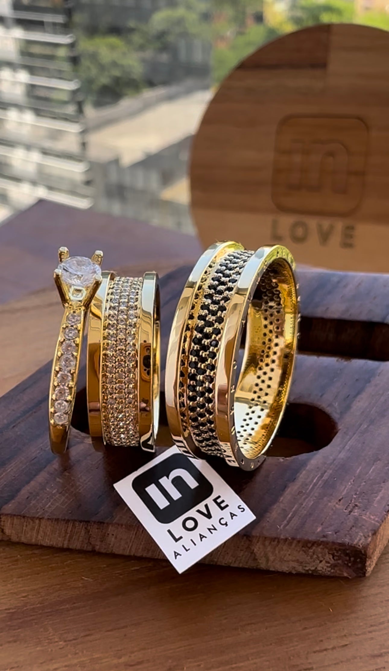 Par de Alianças em Ouro 18k - Modelo Intense | 6mm | 12x R$666