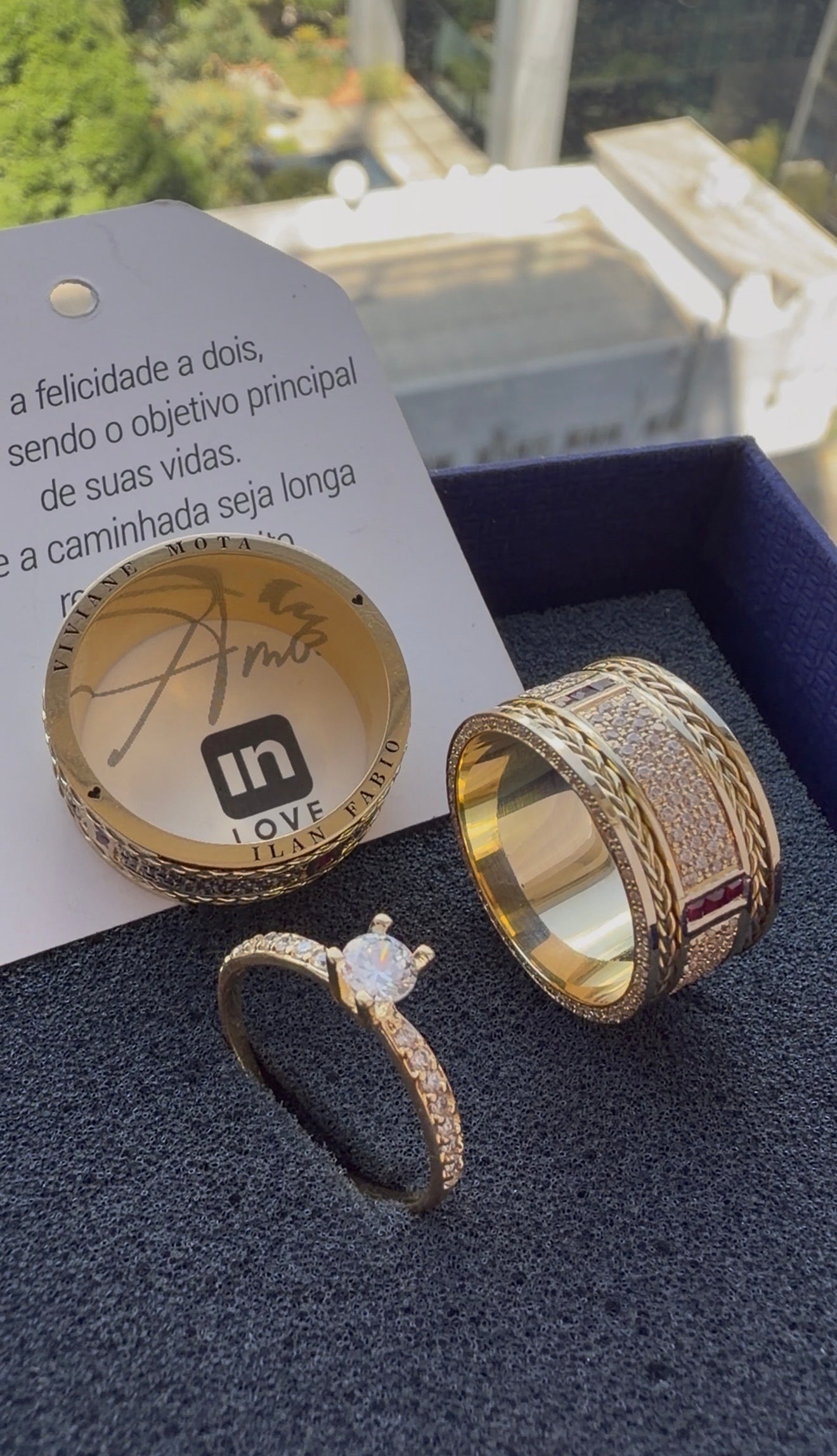 Par de Alianças em Ouro 18k - Modelo Fidelidade Duo | 10mm | 12x R$2.599.