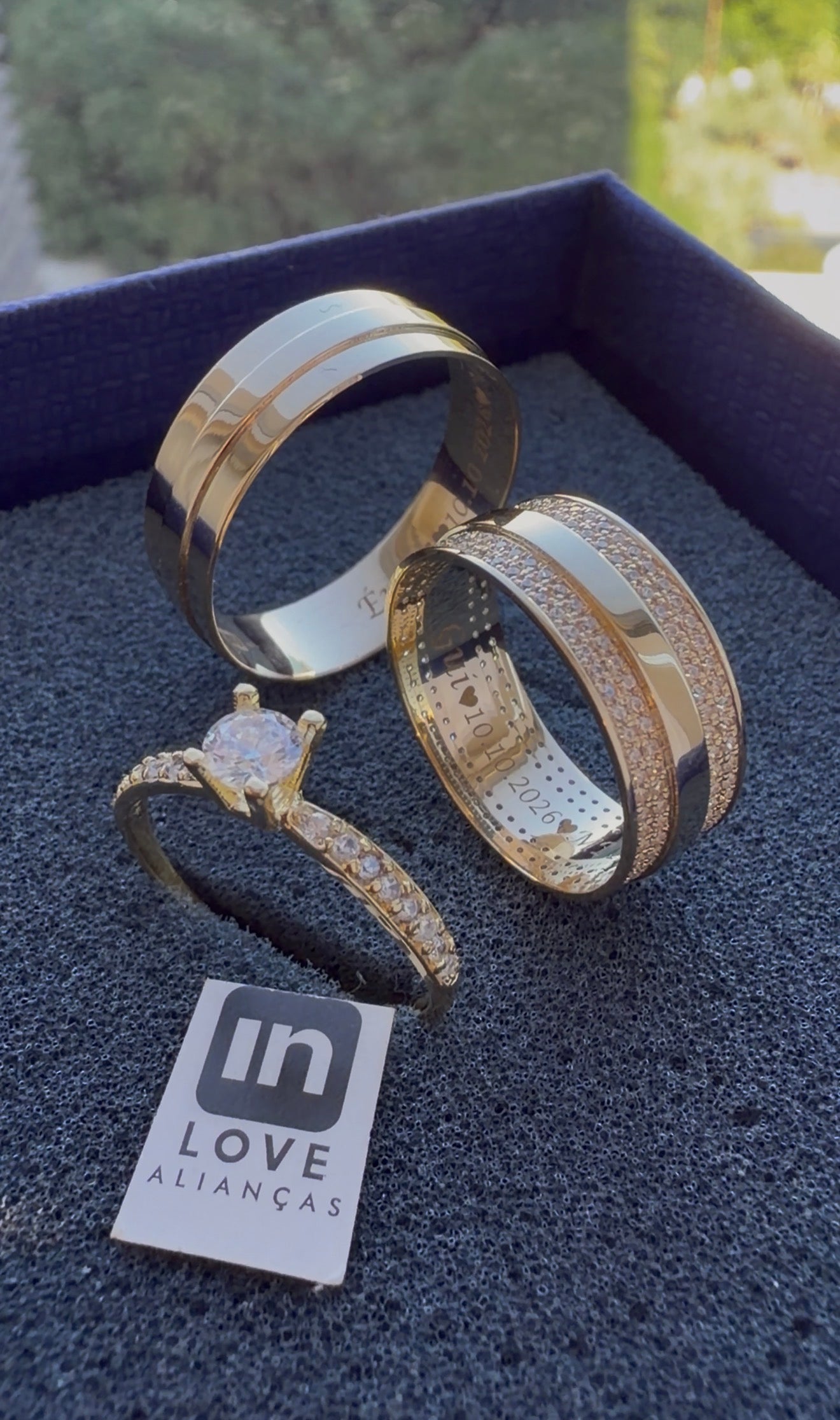 Par de Alianças em Ouro 18k - Modelo Perfeição | 7mm | 12x R$866