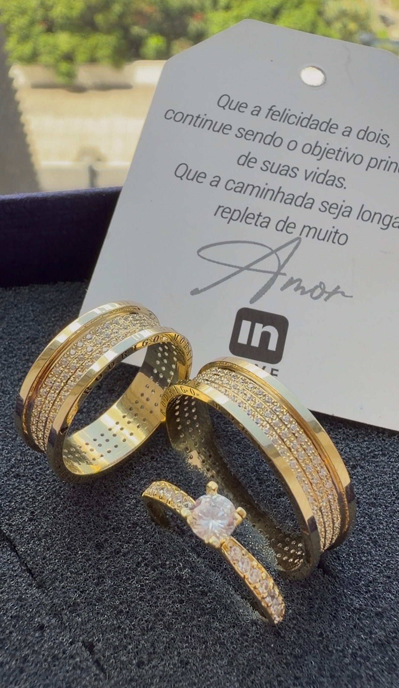 Par de Alianças em Ouro 18k - Modelo Intense | 6mm | 12x R$799