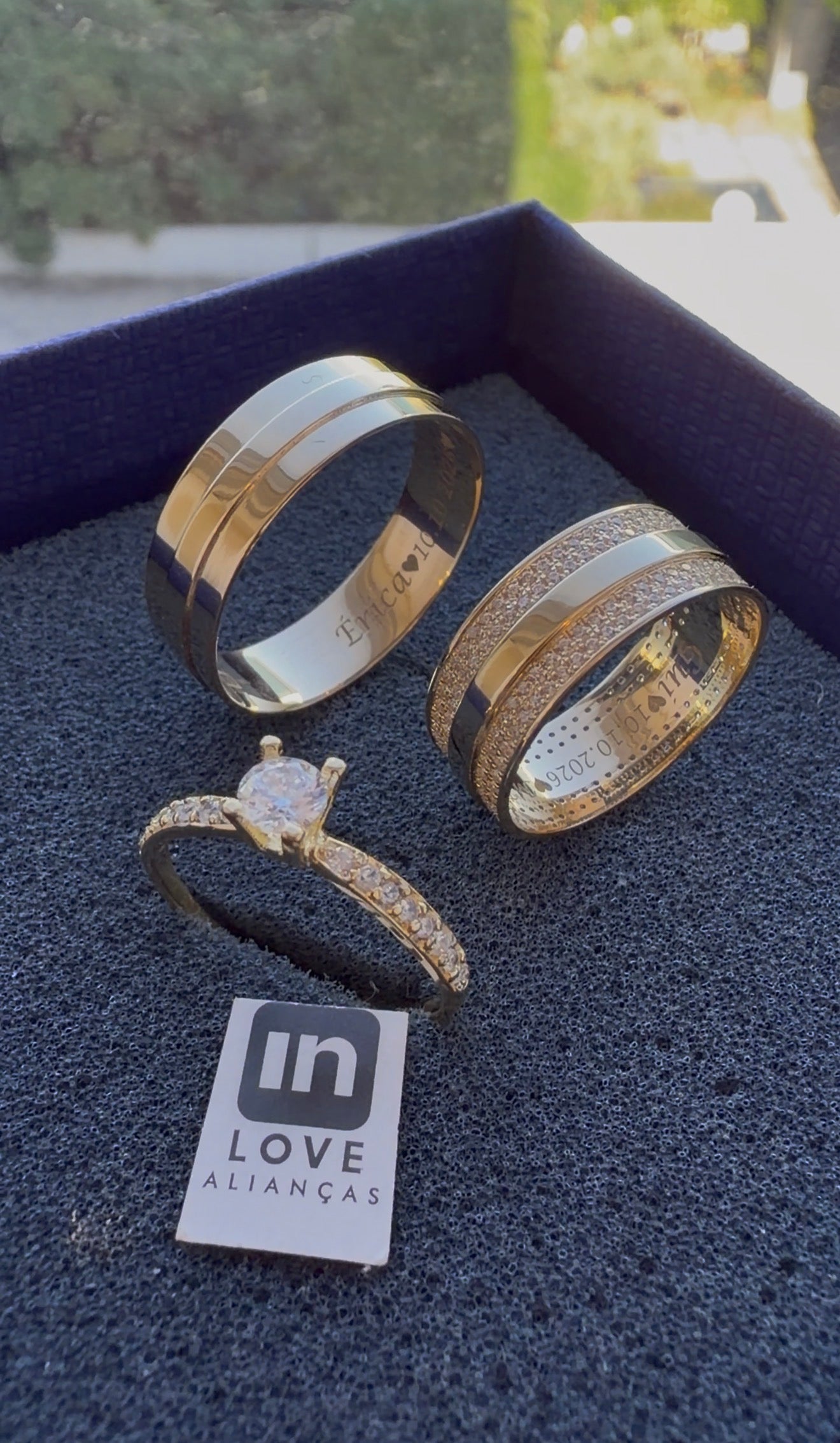 Par de Alianças em Ouro 18k - Modelo Perfeição | 7mm | 12x R$866