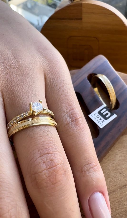 Alianças de Casamento em Ouro 18k - Modelo Meu Xodó | 3mm |12x R$165.83