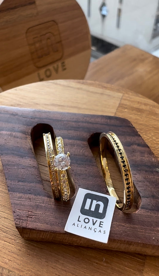 Par de Alianças em Ouro 18k - Modelo Mimo | 2mm | 12x R$299