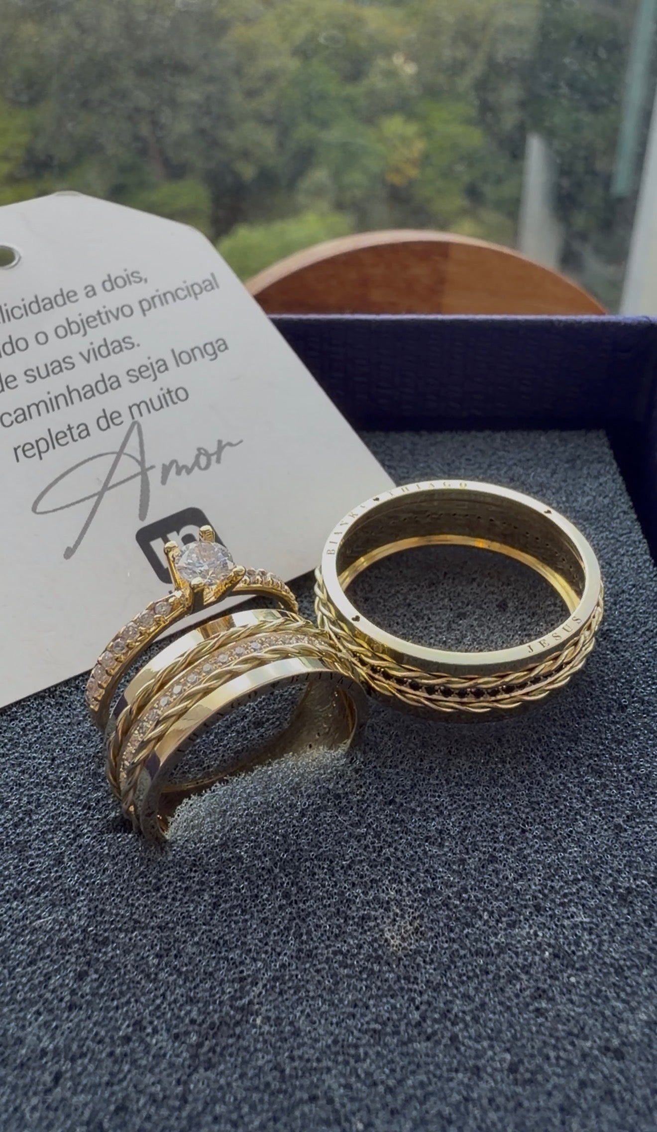 Par de Alianças em Ouro 18k - Modelo Bem que se quis | 7mm | 12x R$999.