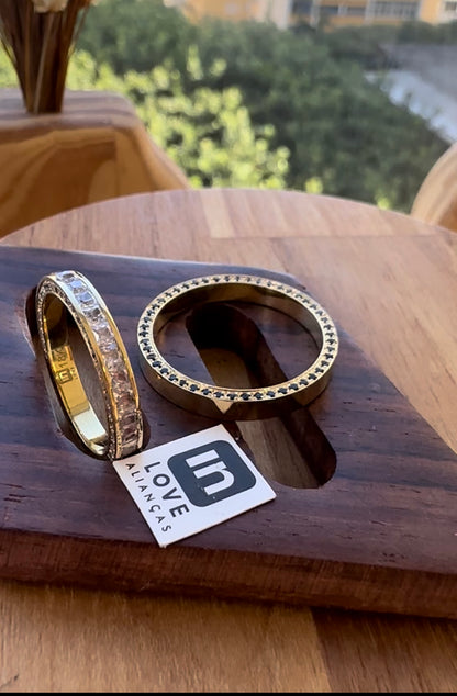 Alianças de Casamento em Ouro 18k - Modelo Meu Amor | 3mm | 12x R$690.83